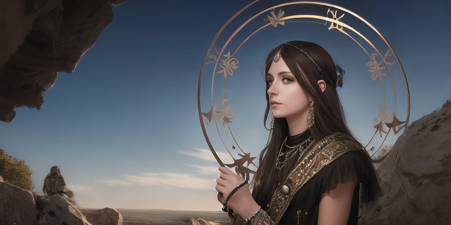 Scull halo, metal bands around the head, hoop, concept art, 4k