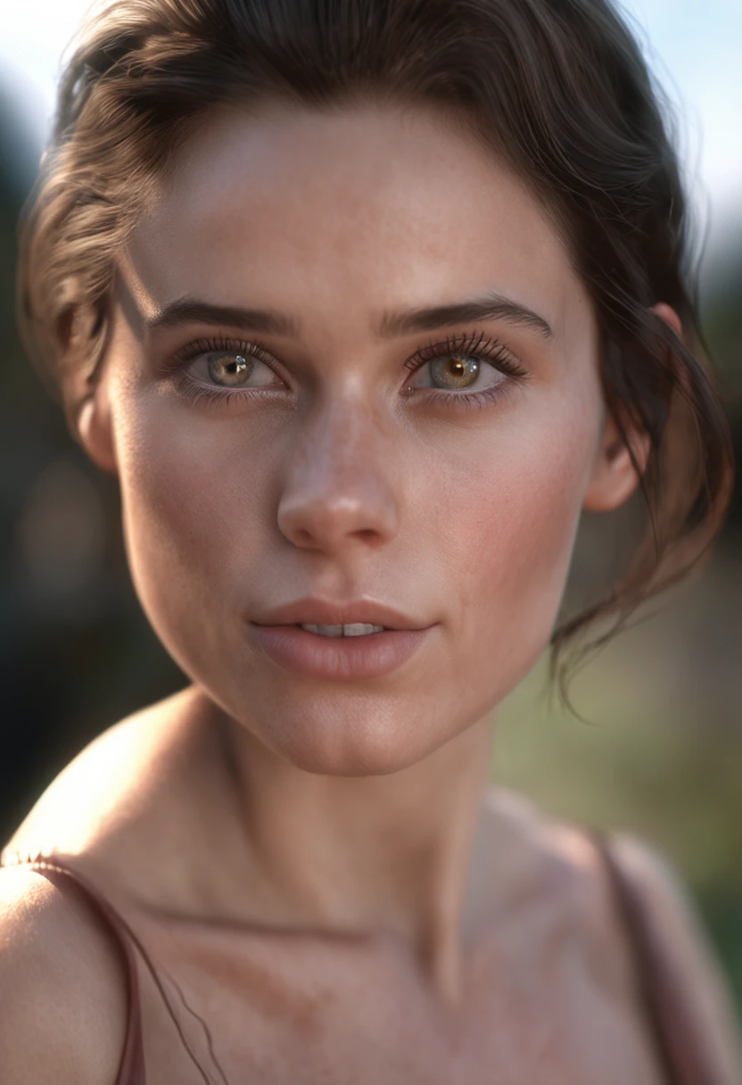 best qualityer, photograph of-realistic, 4K, Beautiful brunette girl, NSFW, greene eyes, Perfect and Beautiful Face, smallunderboob, with fair skin, shot on Canon, 85mm,shallow depth of field,kodak vision color, eyeshadow, extremely detailed, photo_\(ultra\), photorealistic, realistic, post-processing, max detail, roughness, real life, ultra realistic, photorealism, photography, 8k uhd, photography