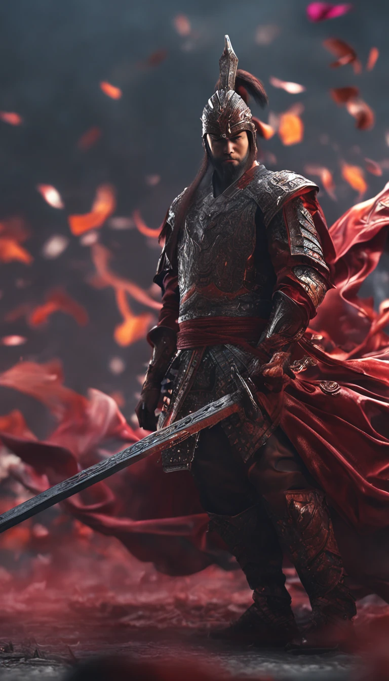 (Outstanding、Professional、Surreal)、Detailed sword, Longsword, Duan Ping, Metallic texture, Lying on the ground