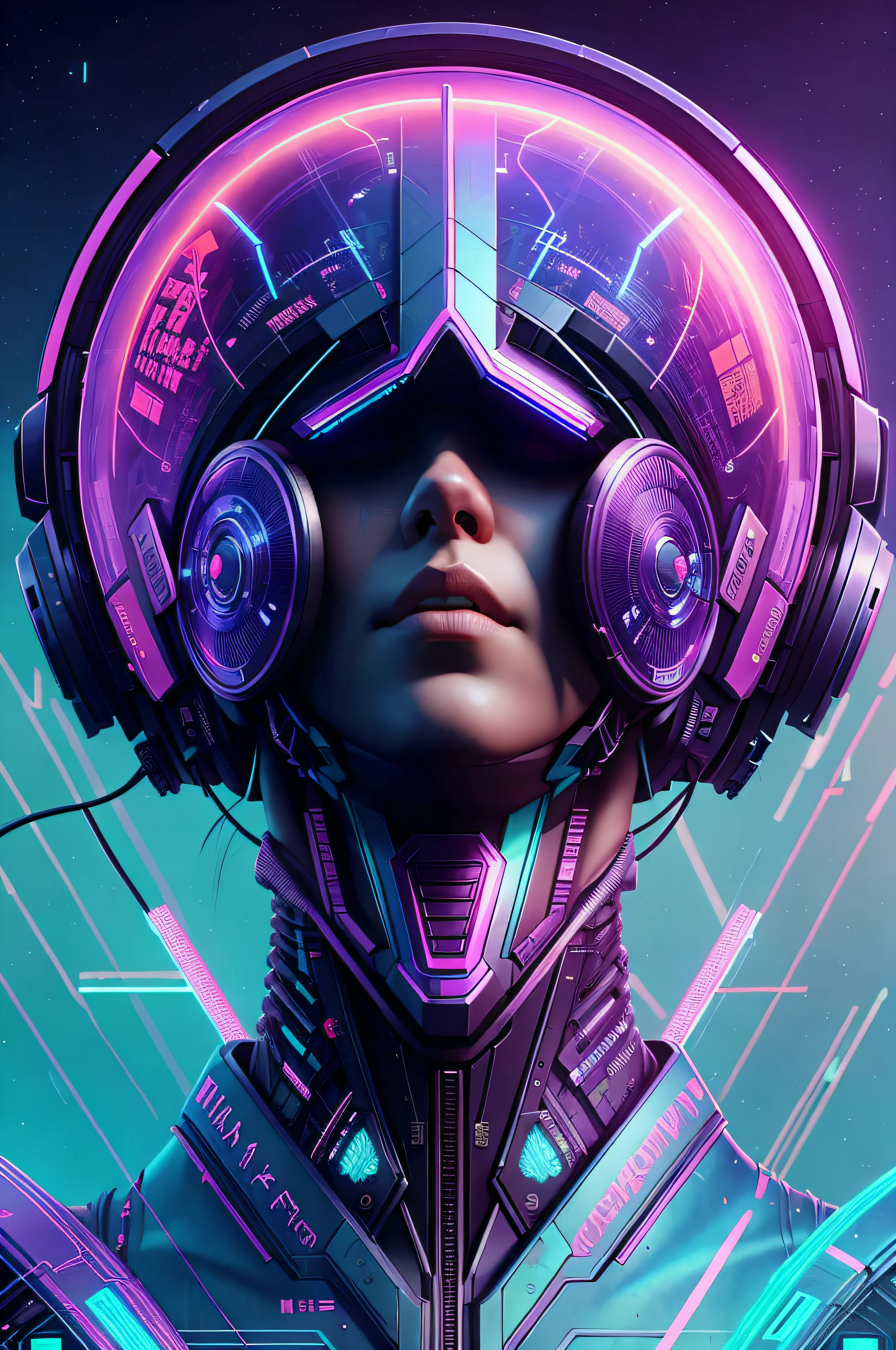 silicon valley virtual reality 1 0 th anniversary, cyberpunk art by android jones, cyberpunk art by beeple!!!, synthwave, darksynth, quantum tracerwave, wireframes, trending on artstation