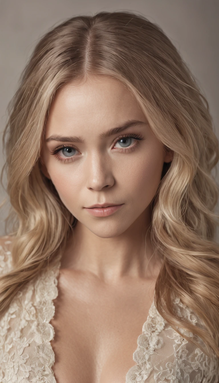 full body shot of olsen twins, underwear, realistic