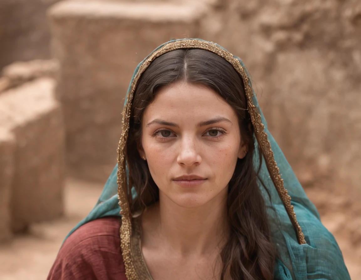 (melhor qualidade: 1.4), (Ultra Highres: 1.2), (fotorrealista: 1.4), (8k, Foto RAW: 1.2).The description of the Samaritan woman's physical appearance is not detailed in the biblical narrative, But her Samaritan background suggests she probably had similar traits to other people in the region. No historical-cultural context, The story of the Samaritan woman is set during a period of ethnic and religious tensions between Samaritans and Jews. His encounter with Jesus at Jacob's well highlights the message of spiritual equality and the importance of faith over cultural differences.