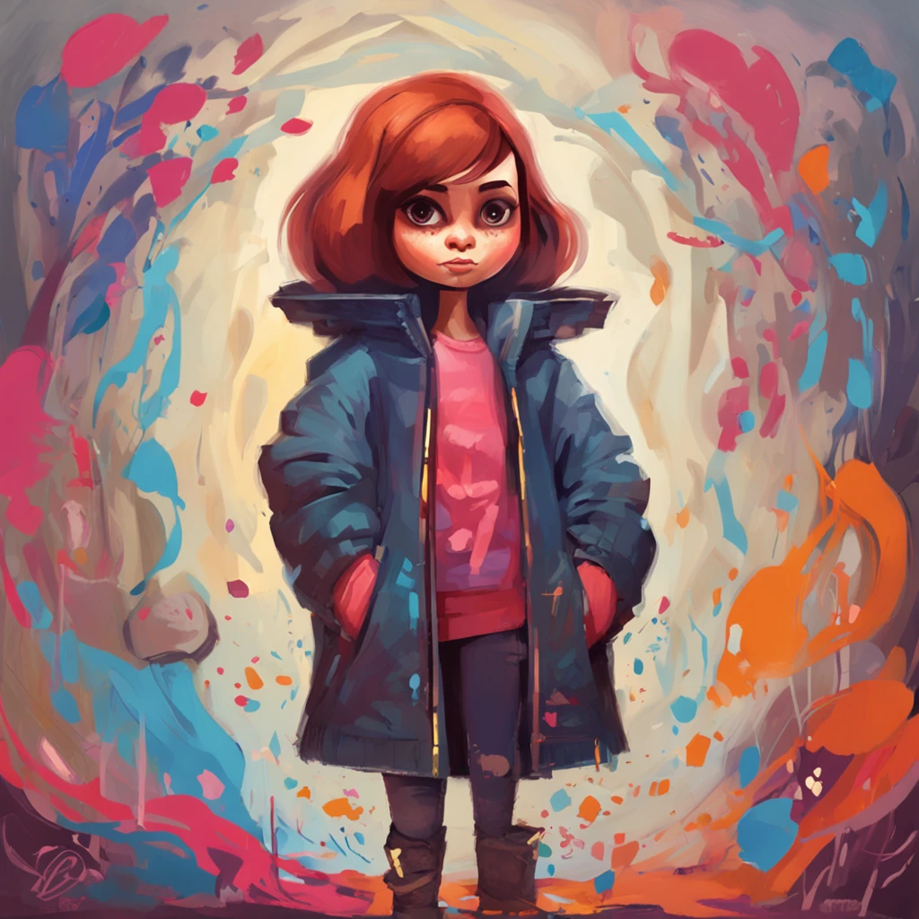 uma  dos desenhos animados, foco no rosto, Frisk de Undertale, inspirado em Hollow Knight, fanart meninaa, fanart detalhado, portrait undertale girl, Girl standing, estilo gravity falls, Amy Sol no estilo de, Retrato de corpo inteiro do personagem, retrato de personagem de corpo inteiro, Loish Van Baarle complete esta imagem