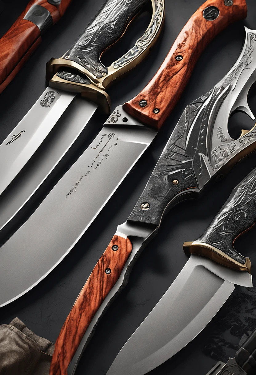 (ultra-detailed CG knives:1.1, best quality, dramatic lighting, dynamic composition)