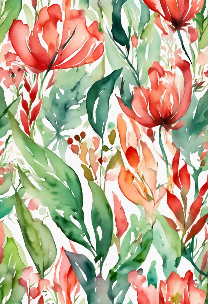 master part,melhor qualidade,papel de parede 8k,(Realistic:1.3), An abstract work of organic forms in red and green colors, ultra-detalhado,illustration,best ilumination,melhor sombra, An abstract work with neutral colors and organic shapes