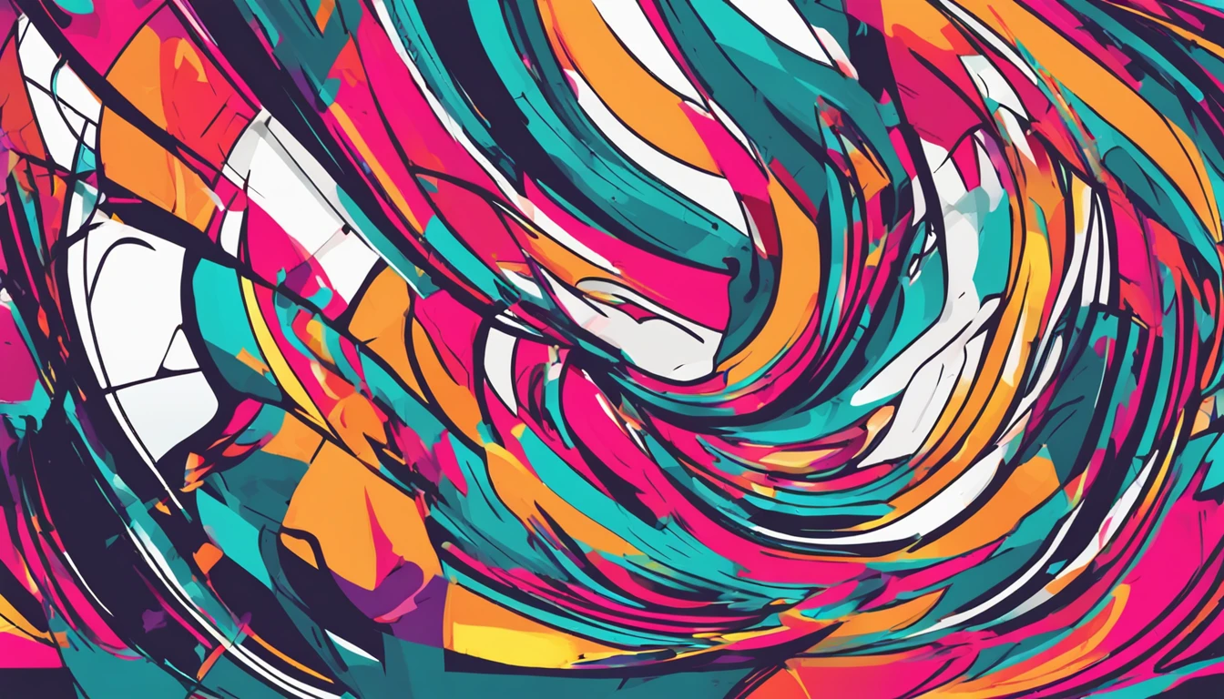 abstract colorful background, very accurate vector, bold lines, hyper detailed, flat colors, comics style