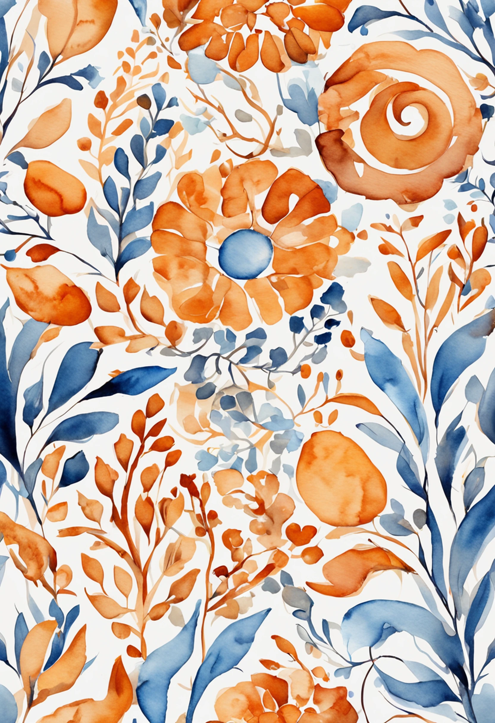 master part,melhor qualidade,papel de parede 8k,(Realistic:1.3), An abstract work of organic forms in blue and orange colors, ultra-detalhado,illustration,best ilumination,melhor sombra, An abstract work with neutral colors and organic shapes