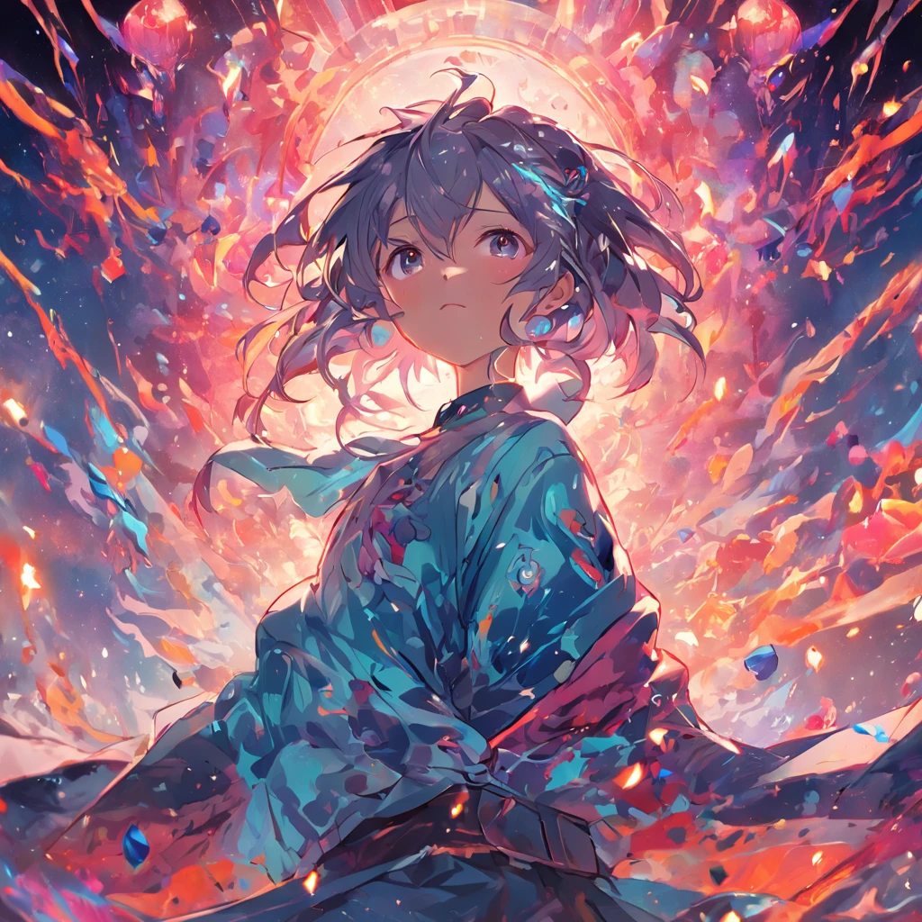 (((The light of fantasy shines+Phantom disillusionment:1.1) lens),(Black swirls wind),(The hood flutters lightly:1.2),(Chains surround the body),(Neon flashing),(Magical monsters appear in black holes),(Image stream),(The mirror lines reflect each other))+High score for image quality,Best results,hyper-high detail,Super high detail CG fantasy illustration,The are beautiful and delicate,超高分辨率, Beautiful angle,mystical ambiance,Shining eyes,Details have countless droplets,Magic Cloud,Wide picture,Unreal ink style。