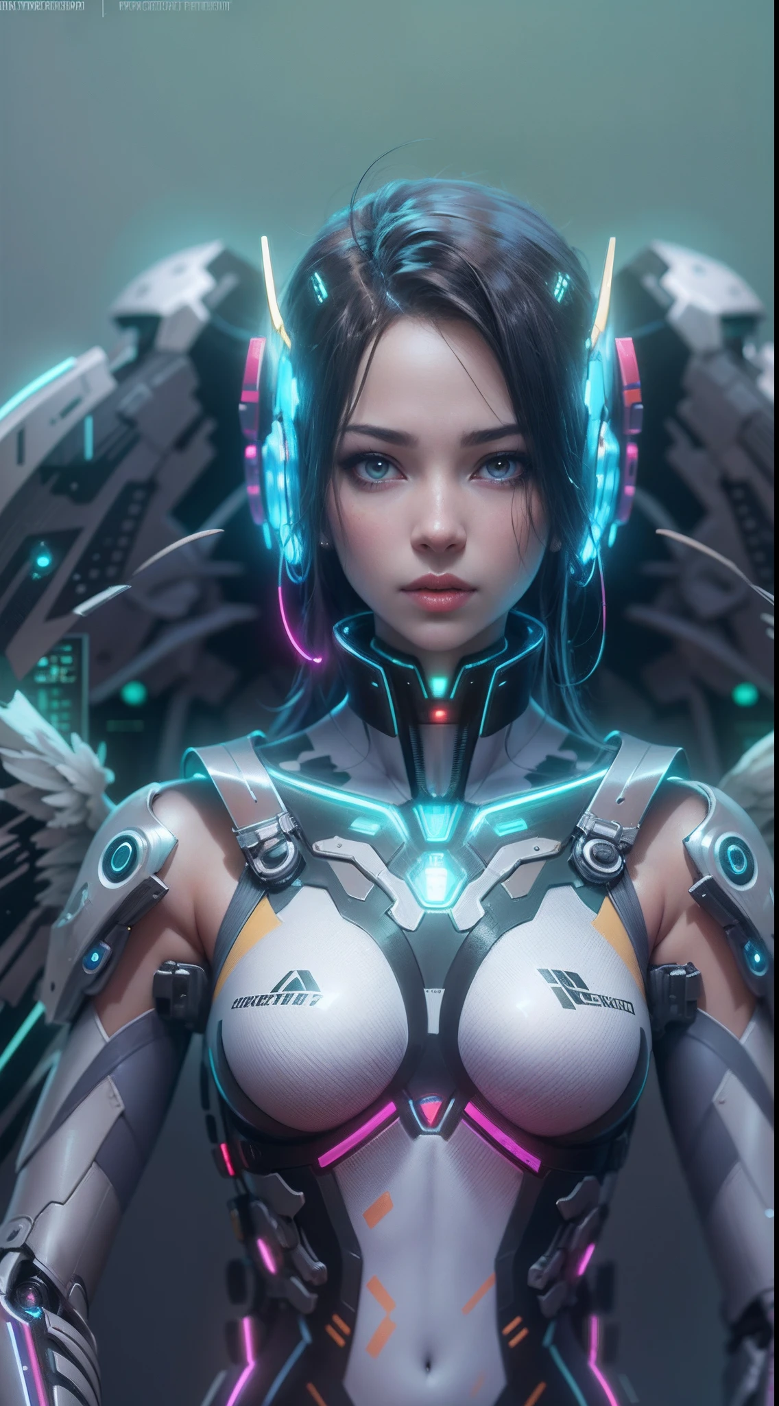 anime, cyber, girl, wings, cyber girl, cyber girl, cyber girl, cyber girl, cyber, cyberpunk art inspired by Marek Okon, cgsociety contest winner, fantasy art, beautiful cyborg angel girl, futuristic robot angel, digital cyberpunk anime art, 4k highly detailed digital art, cyberpunk cyborg wasp, 4k detailed digital art, tron angel