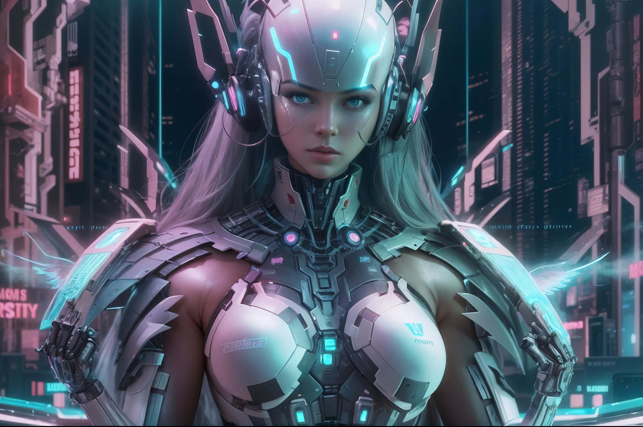 anime, cyber, girl, wings, cyber girl, cyber girl, cyber girl, cyber girl, cyber, cyberpunk art inspired by Marek Okon, cgsociety contest winner, fantasy art, beautiful cyborg angel girl, futuristic robot angel, digital cyberpunk anime art, 4k highly detailed digital art, cyberpunk cyborg wasp, 4k detailed digital art, tron angel