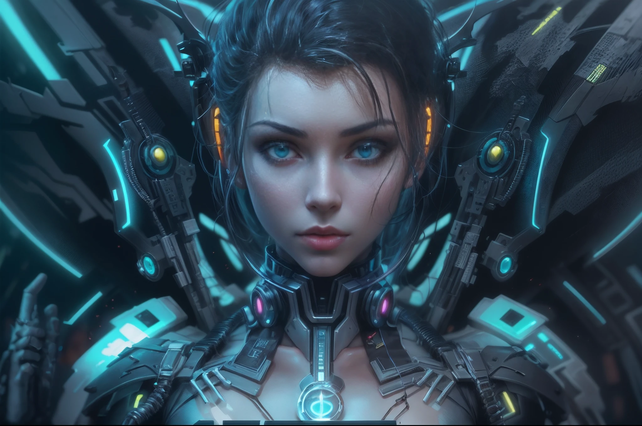 anime, cyber, girl, wings, cyber girl, cyber girl, cyber girl, cyber girl, cyber, cyberpunk art inspired by Marek Okon, cgsociety contest winner, fantasy art, beautiful cyborg angel girl, futuristic robot angel, digital cyberpunk anime art, 4k highly detailed digital art, cyberpunk cyborg wasp, 4k detailed digital art, tron angel