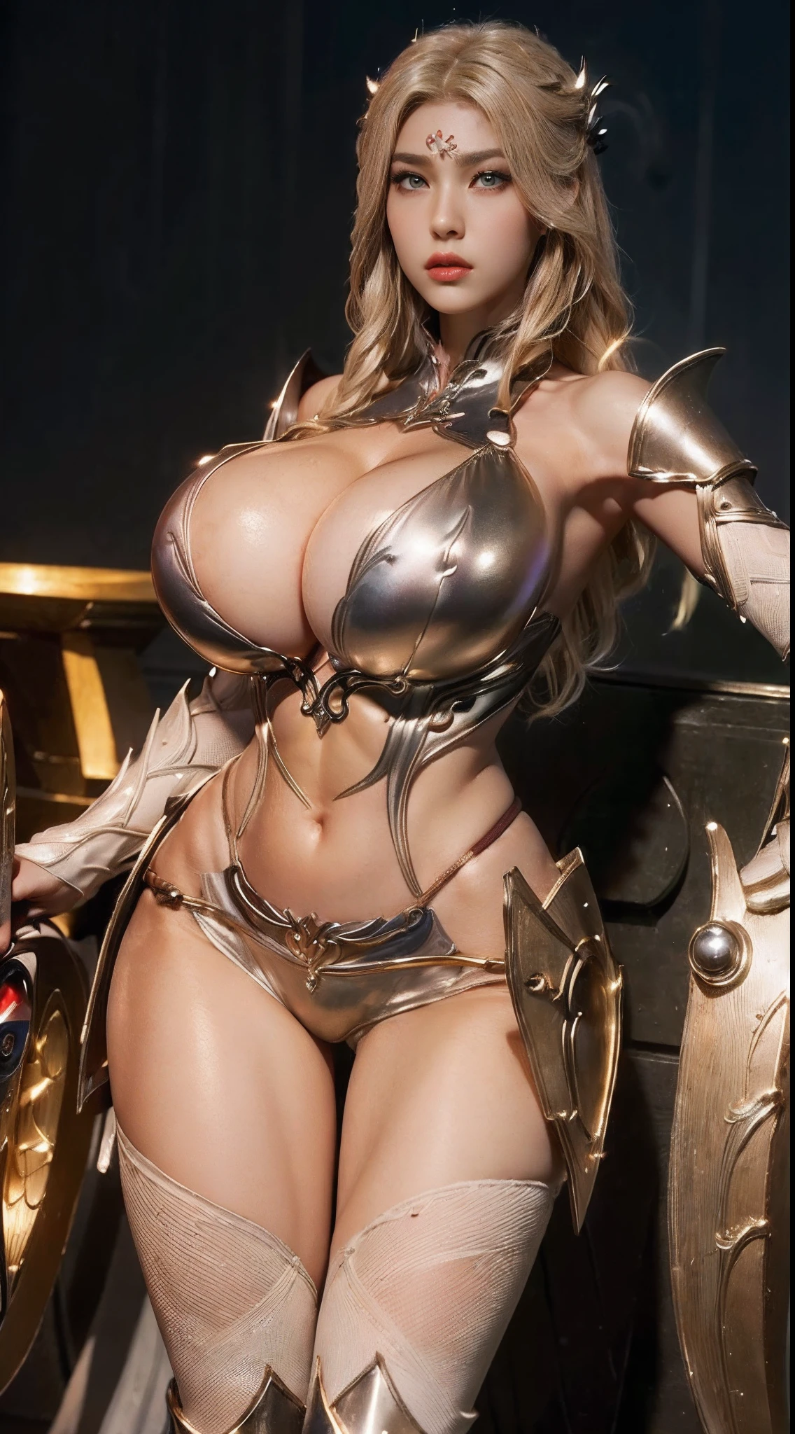 Solo, 1 Beautiful Female, Wuxia World, (1 Girl), (full figure:1.5), (Full Armor:1.4), (yoga hotpants:1.3), (standing:1.1), (Xiuxian World), (huge fake breasts, round breasts:1.5), (muscle abs:1.2), (big buttock:1.1), (shiny skin:1.1), Chinese Immortal Wuxia, Lips, (jealous), Intellectual, Delicate Face, Masterpiece, Best Quality, High Quality, High Definition, High Quality Texture, High Quality Shadows, High Detail, Cinematic Light, Side Lighting, Ray Tracing, Sharp Focus, Realistic, Edge Light, (Detailed Skin Details: 1.2), 8k uhd, SLR, (soft light, high quality, high resolution:1.7), (very detailed CG unity 8k wallpaper)