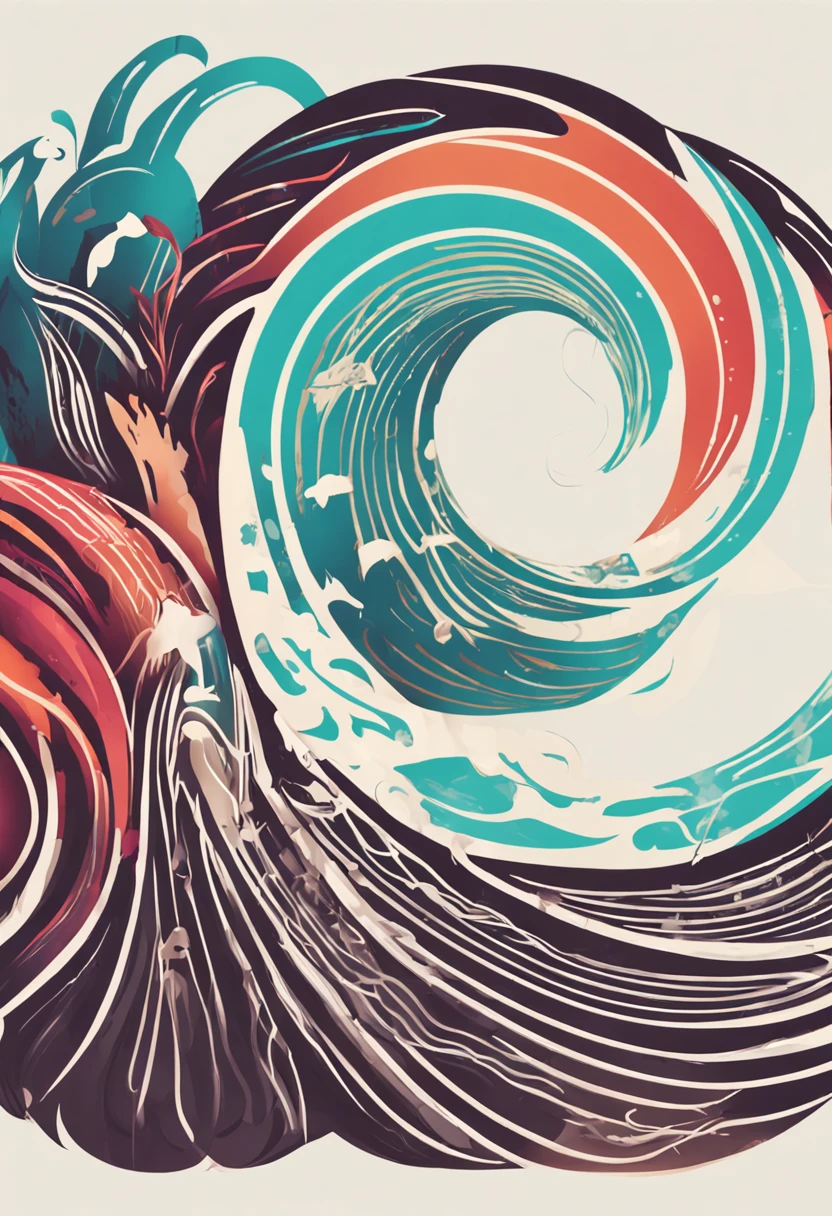 "Design a captivating logo featuring a dynamic heart symbol embracing a gentle wave pattern, embodying a radiant sense of wellbeing. Illuminate the logo with dynamic and artistic lighting, capturing a sense of life and vitality. The design should be detailed, realistic, and embody the essence of holistic living.
