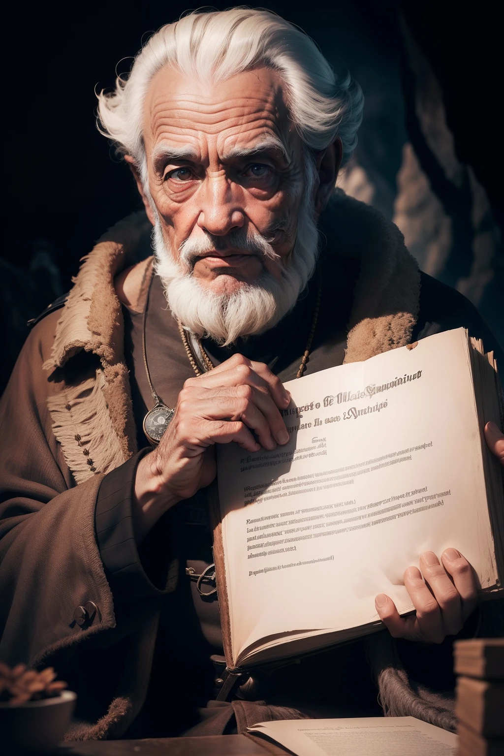 misterioso velho profeta que, isolated in a remote cave for decades, emerges with cryptic predictions about humanity's fate. Explore your personality traits, the influence of their views on the world around them and how people react to their prophecies