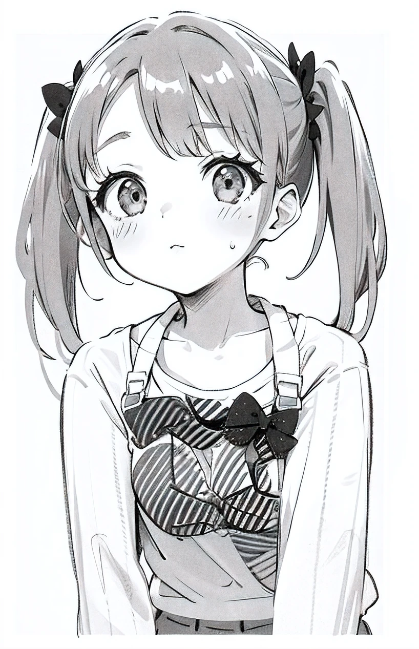 cute girl, twintails, sparks