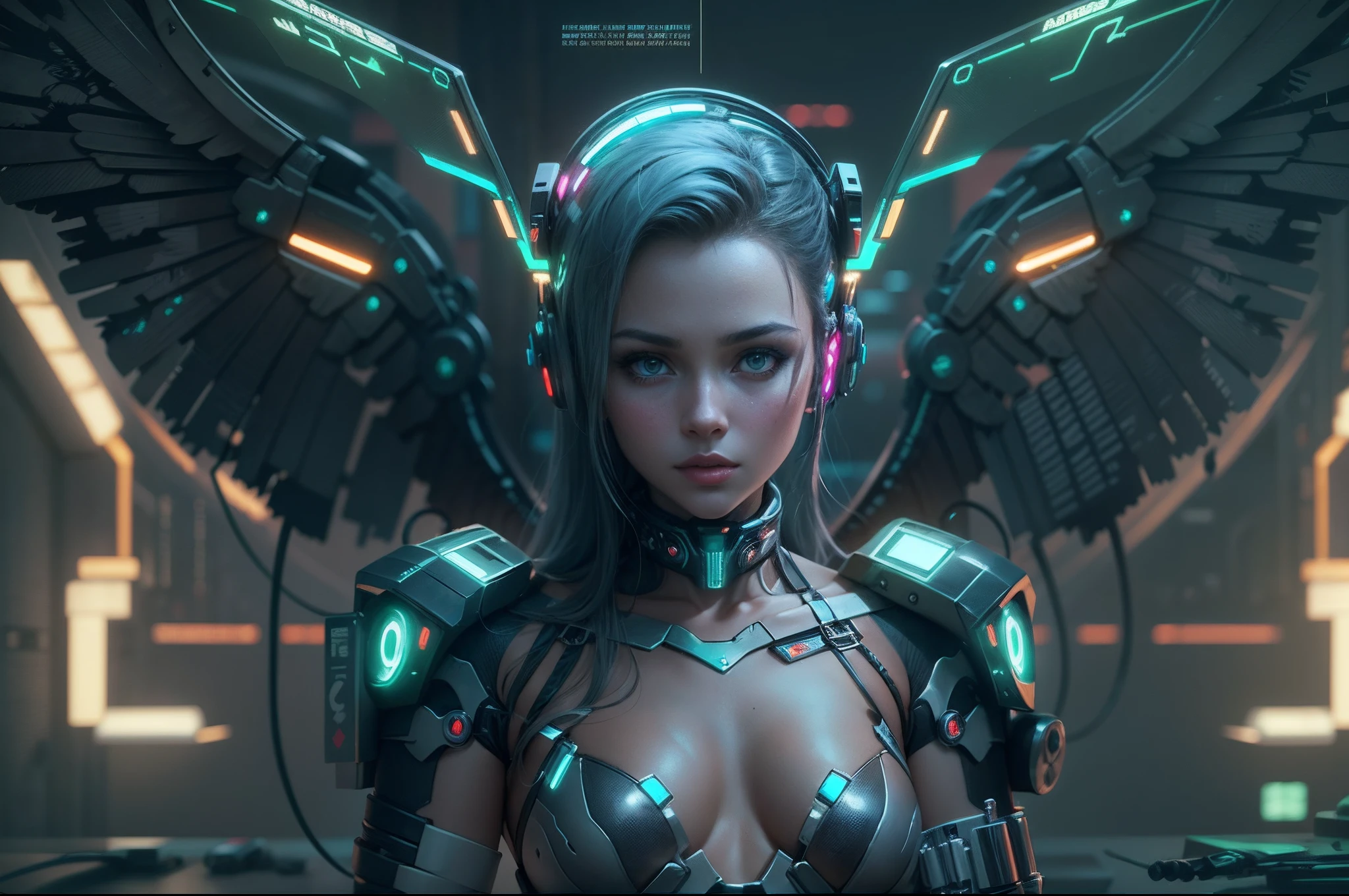 anime, cyber, girl, wings, cyber girl, cyber girl, cyber girl, cyber girl, cyber, Posing for fashon shot cyberpunk art inspired by Marek Okon, cgsociety contest winner, fantasy art, beautiful cyborg angel girl, futuristic robot angel, digital cyberpunk anime art, 4k highly detailed digital art, cyberpunk cyborg wasp, 4k detailed digital art, tron angel