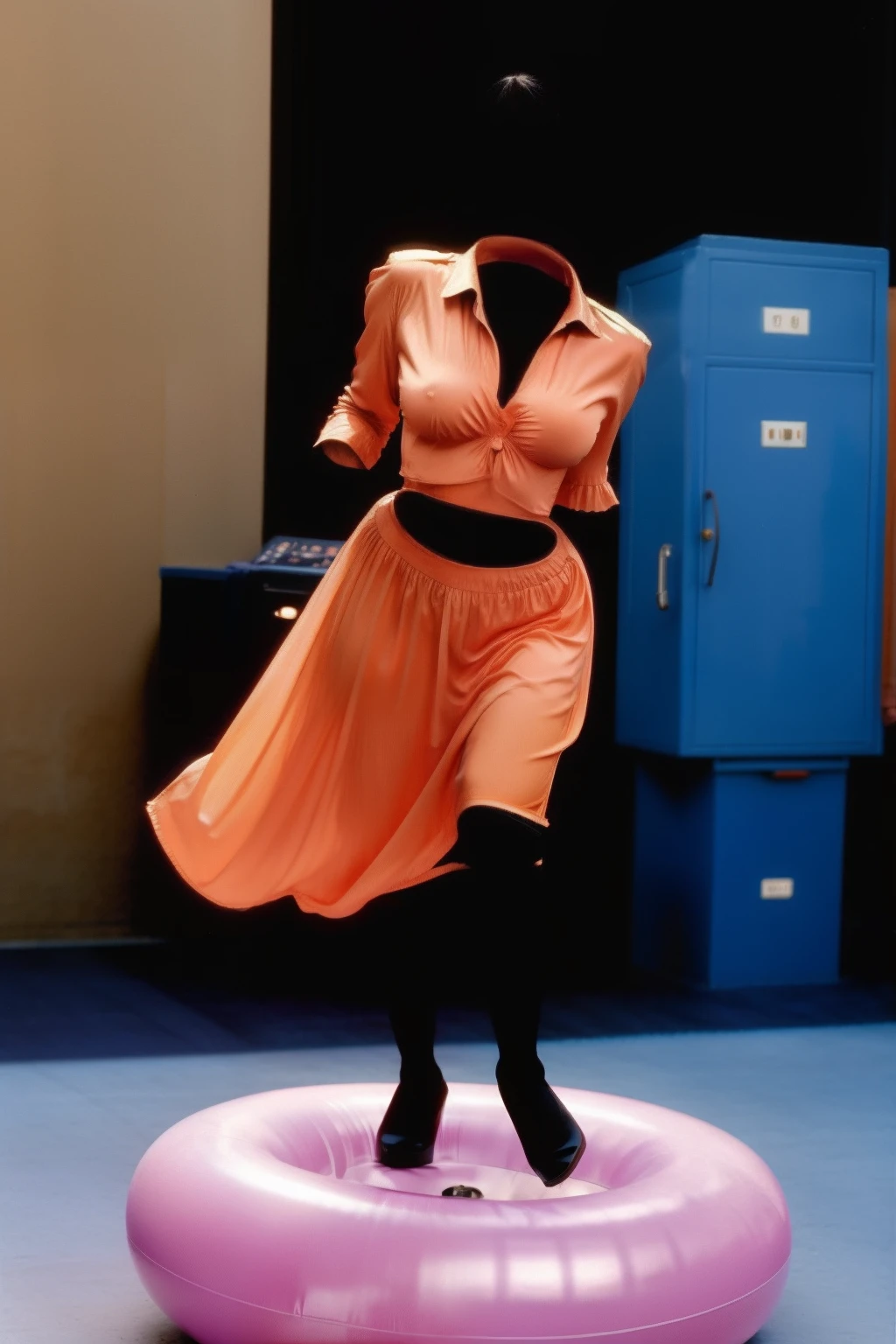 1995 carla gugino with massive breasts riding a levitating inflatable