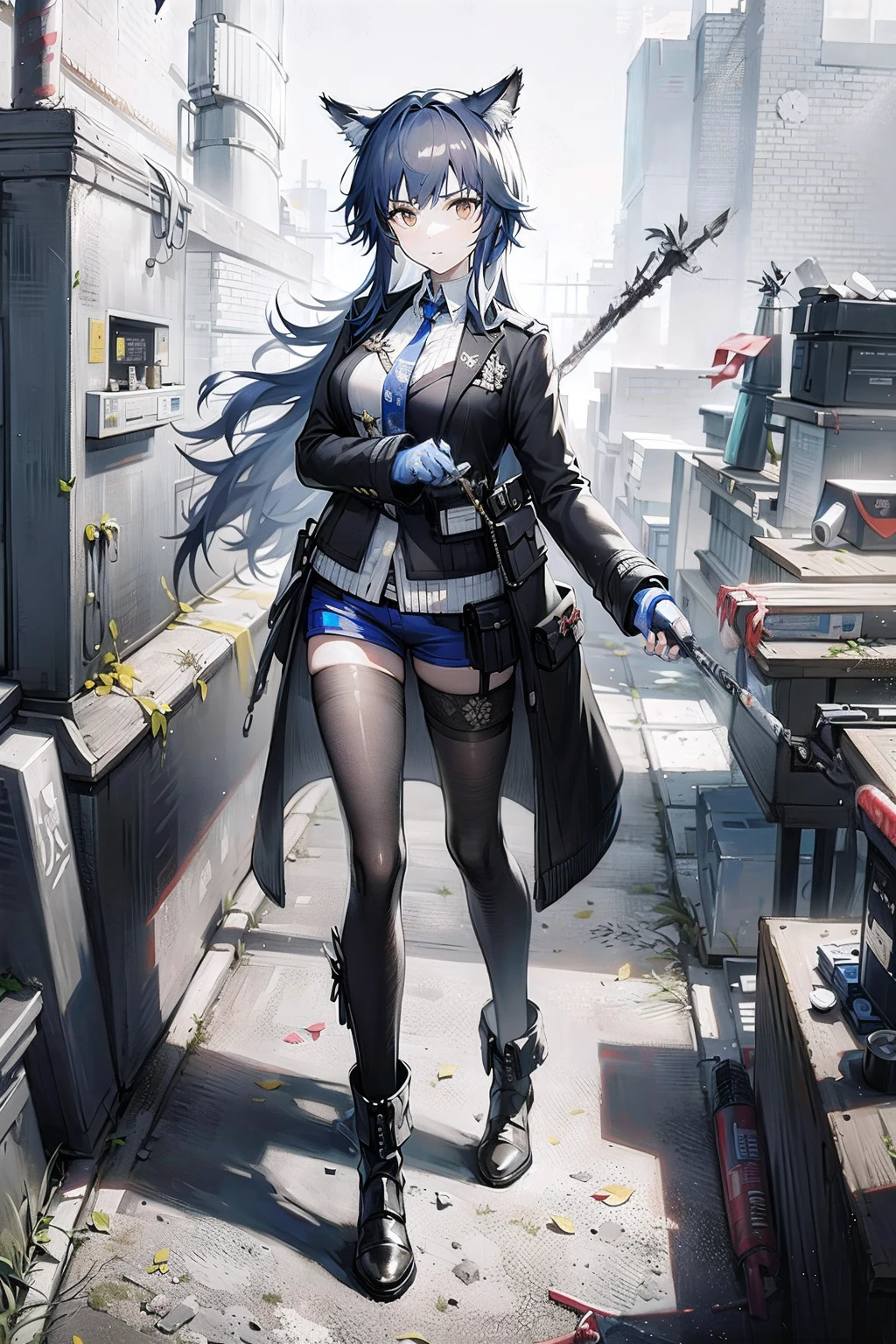 An anime girl wearing a jacket and a short skirt that is extremely delicate and realistic, she stands next to the magnificent mecha, and the girl with mecha network armor seems to be real in front of her eyes. Modeled on Guweiz-style artwork, based on the CyberPunk anime style, the creativity of digital cyberpunk anime art is perfectly presented, and trends on CGstation are revealed on the body. Through the creativity of artists such as Russell Dongjun Lu, guweiz, Ross Tran, etc., the digital cyber art full of CG sites is presented.