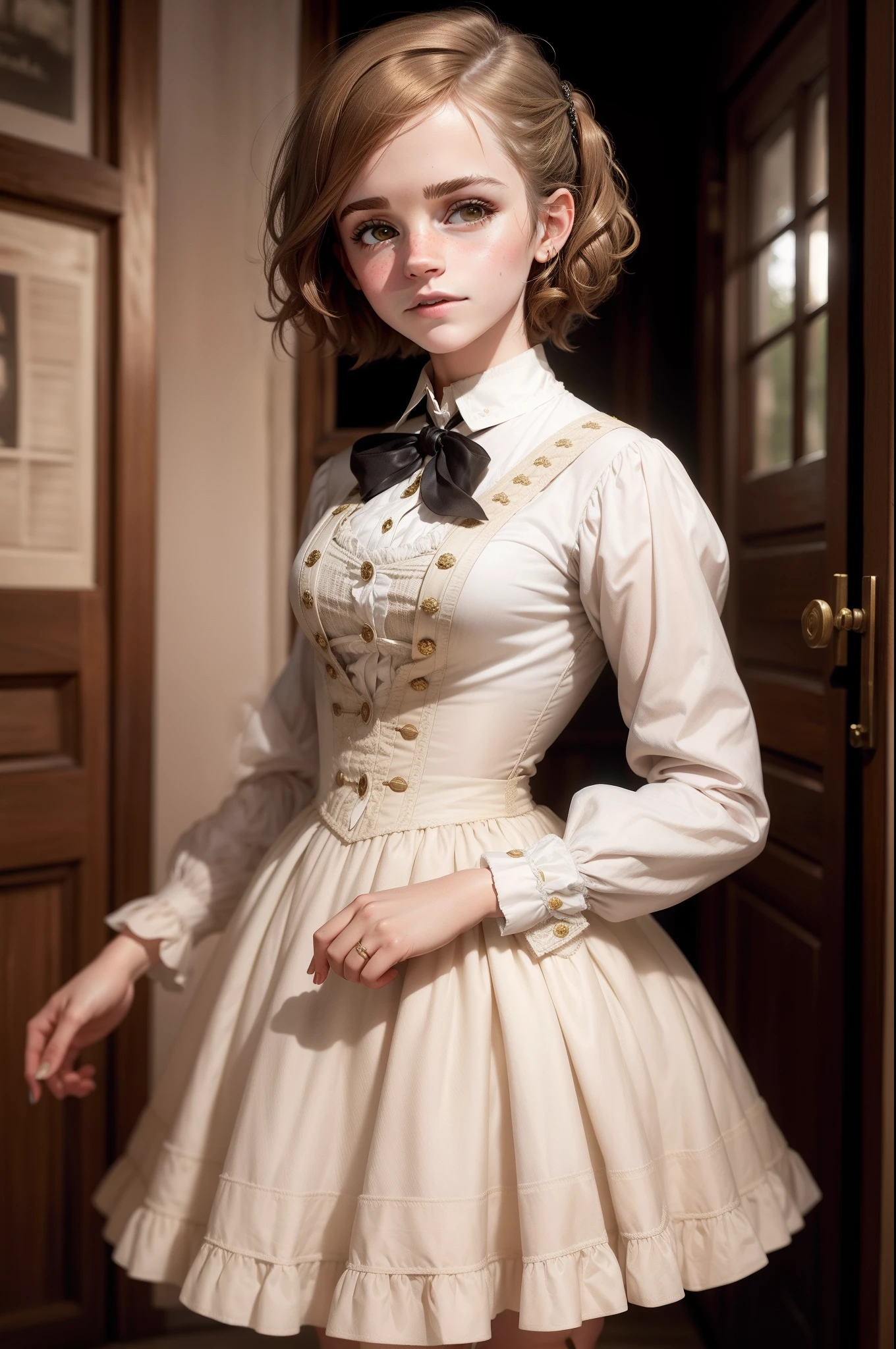 tween Emma Watson dressed in 1850's clothes