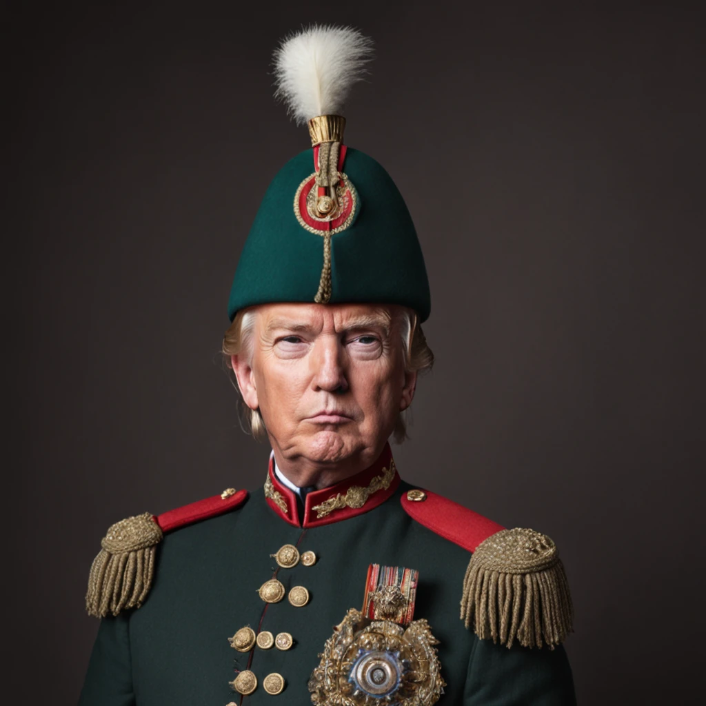 donald trump as an ottoman soldier