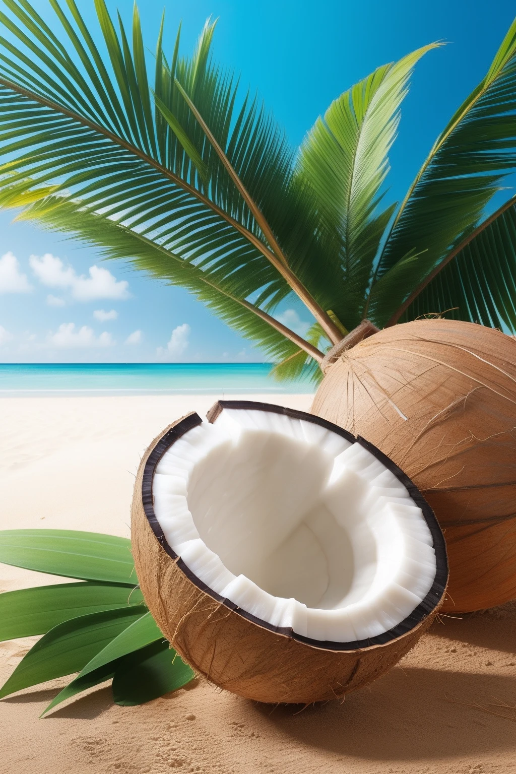 coconut fundo escuro