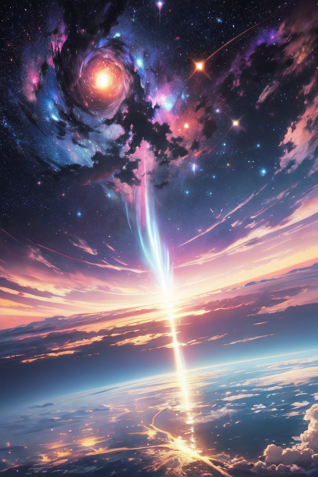 God creating the universe