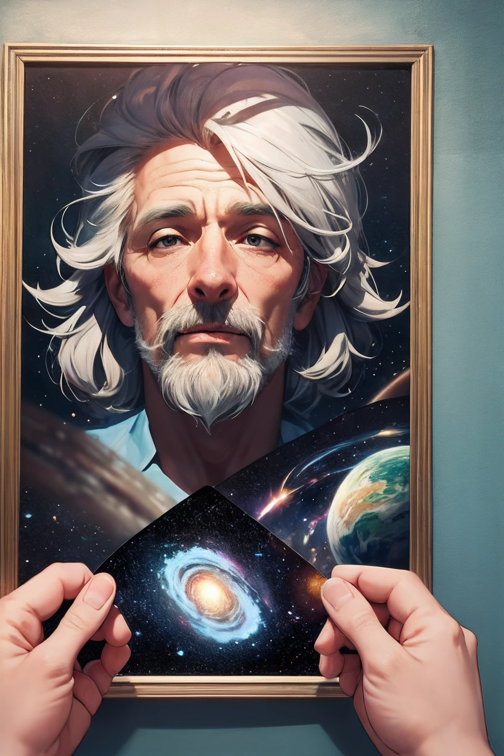 God creating the universe