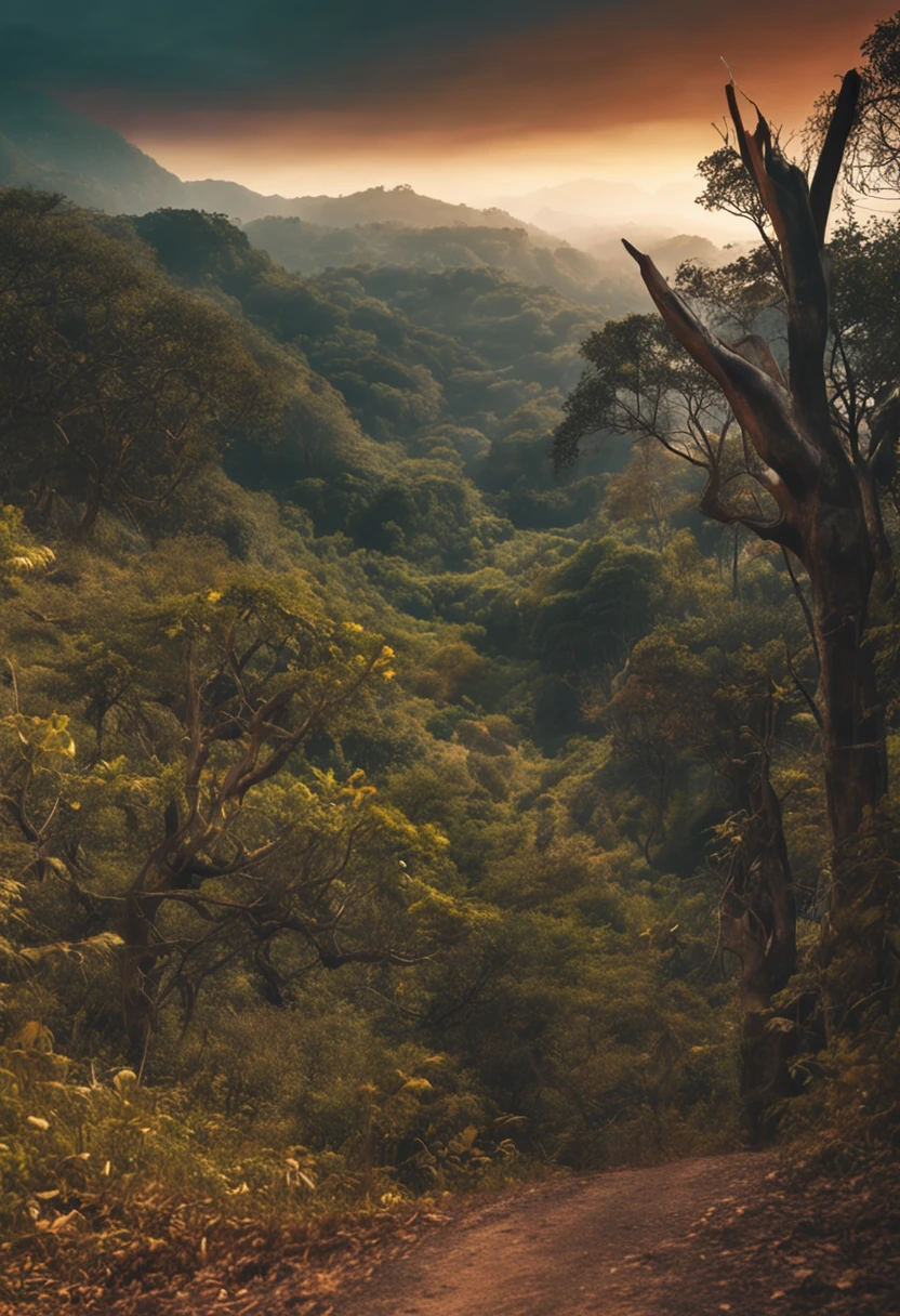 jesus cristo,floresta,paisagem iluminada, manto vermemlho ,barba ,ultra realista ,imagem real hd,alta qualidade,corpo inteiro , coroa de espinhos ,mostrando corpo inteiro