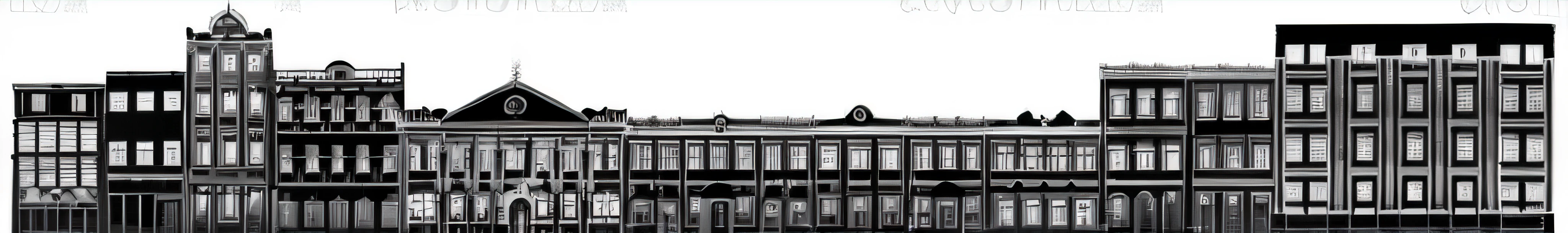 a black and white image of a large building with a clock tower, intricately detailed buildings, Detailed buildings, architectural illustration, arquitetura ornamentada, neo classical architecture, artwork of a building, Neoclassical Police Station, Victorian buildings, detailed classical architecture, ornate turkic palace background, neo classical architecture, an extremely detailed building, neo - classical style, classical architecture, old building