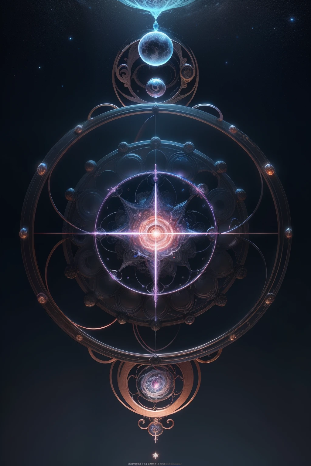 ((Symmetrical composition)),Complex 3d rendering ultra detailed beautiful angel of death, Superbiomechanical robots, ((torus)), Super Energy Body、cosmic energy、3Dbio Metal Structure、Golden Ratio 3D Metal Structure Tessellation, Have both life and death, Surrounded by crystal spheres,Fibonacci, Simulated 150mm lens, Beautiful Natural Soft Edge Light, (neon vein), roots, Delicate leaf lace, Colorful Detail, Pearl earrings, piercings, Art Nouveau fashion embroidery, Intricate details, Mesh Line, Mandelbrot fractal, face muscles, cables, microchips, villainess, Surreal, Ultra-detailed, octane, Volumetric lighting, 8K、Post Production, Red White is slightly blackish, Metal skeleton details, half-human, Enlightenment, iridescent, Glenn Brown style, Rudder wheel shape, power of the god, high-angle shot, Complex body poses、tutelary、Time and space、Yin Yang、Light from space、Fully reconciled、Heaven and earth are created、God comes、The whole thing emits cybernetic light、Drawing a spiral object with a spiral in the center, The Seven Universes,Patent Illustration, Spatial distortion and distortion, UFO Propulsion System, Detailed swirling water tornado, licence, A swirl of energy, Lightning Electric Coil, Perpetual motion machine, Boroni diagram, water powers water swirling, Spiral Tube Route, Drawn into a spiral vortex