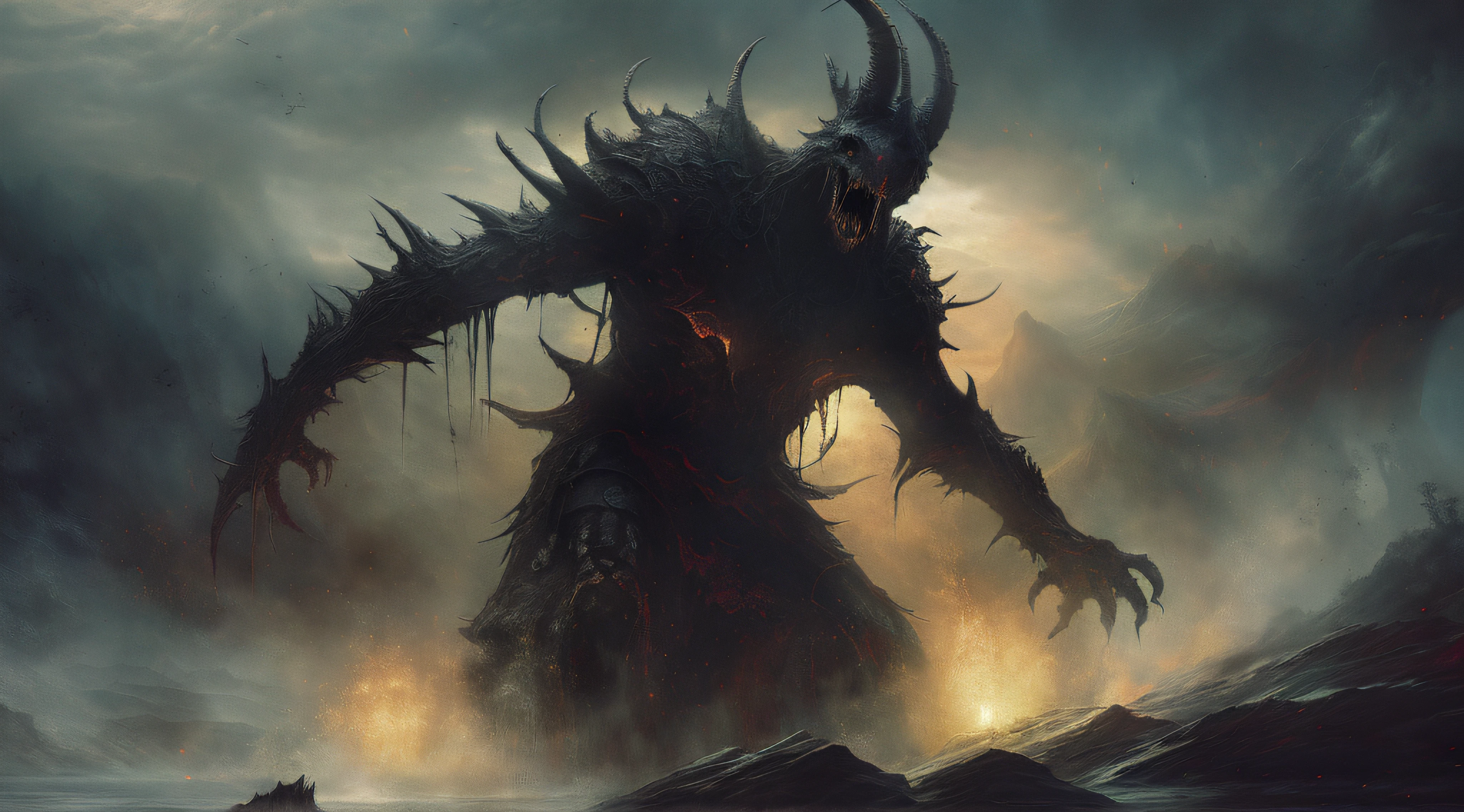 Brahmarakshas demon image