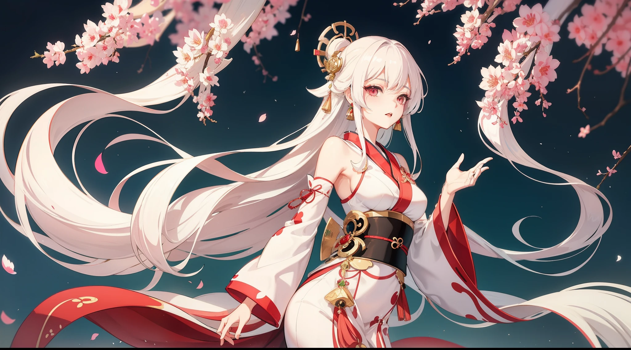 AI composition, random pose, hair random color, transparent hanfu, sexy hanfu, transparent fabric stitching, full body photo close-up, (transparent areola), chubby, huge breasts, oily body, fleshy body, plump body, perfect masterpiece, highest image quality, perfect picture quality, 8K, full body lens, (front portrait: 1.5), delicate face, glowing eyes, extremely fine style, perfect masterpiece, highest image quality, perfect picture quality, 8K,