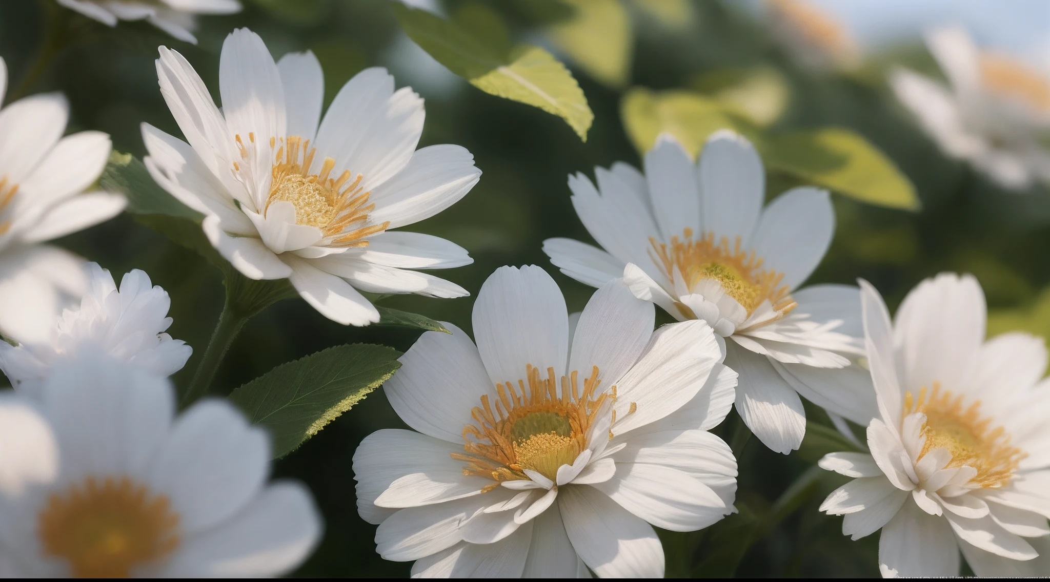 Foto em close-up de um coelho no Sunshine Park，clean backdrop，profundidade de campos，grande abertura，fotografia de，borboletas，volume Neblina，halo，Flores，dramatic atmosphere，no centro，The rule of thirds，200 millimeters 1.Disparo macro 4F