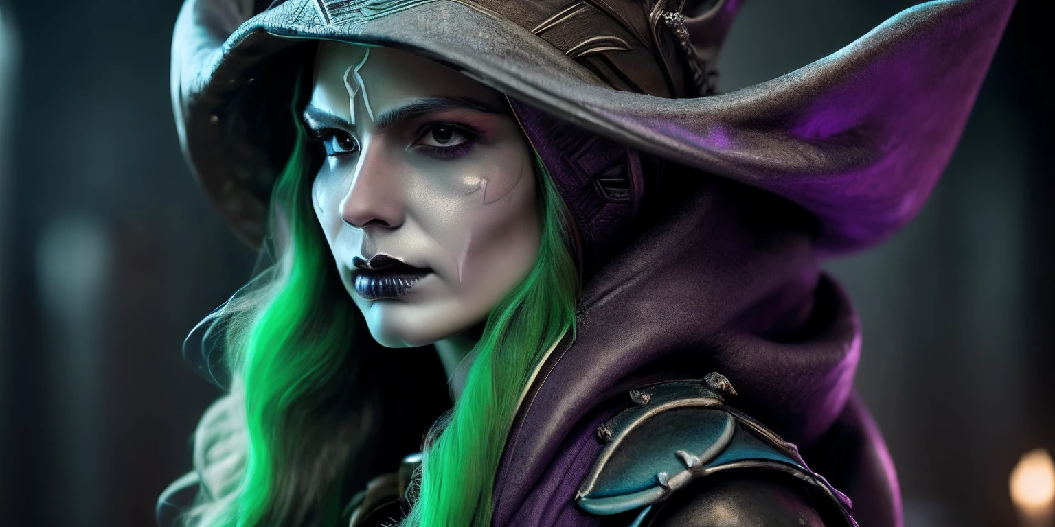 there is a skull with a hood and a hat on it, purple slime, lots of slime, slimy, close-up portrait goddess skull, goddess of death,blue, green slime, saint skeleton queen, queen of death, unreal engine render + a goddess, portrait of the god of death, artstation 4k, the angel of death with a halo, scary queen of death, beautiful male god of death