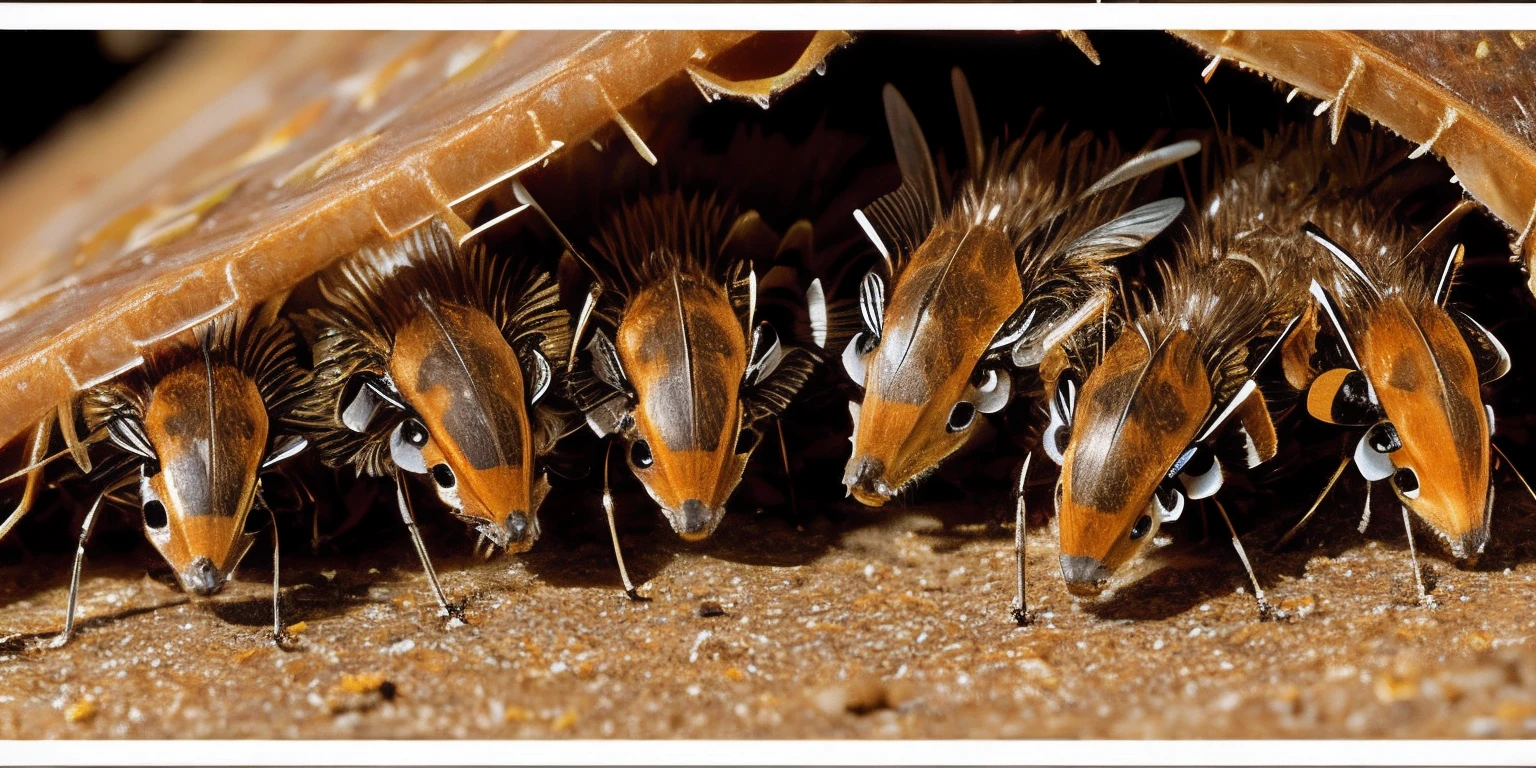 Mites eating skin