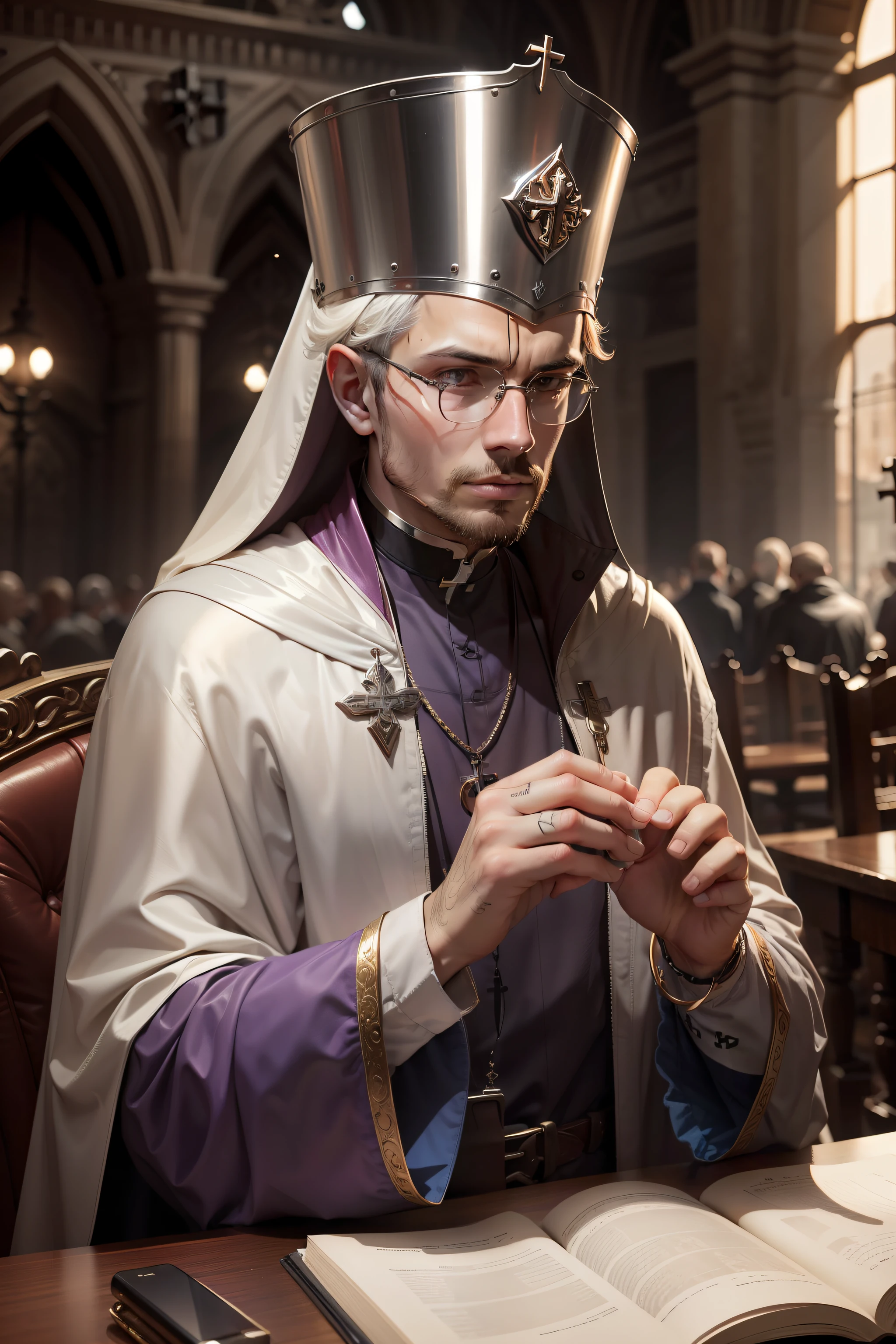 replace the cross pendant with a circular one