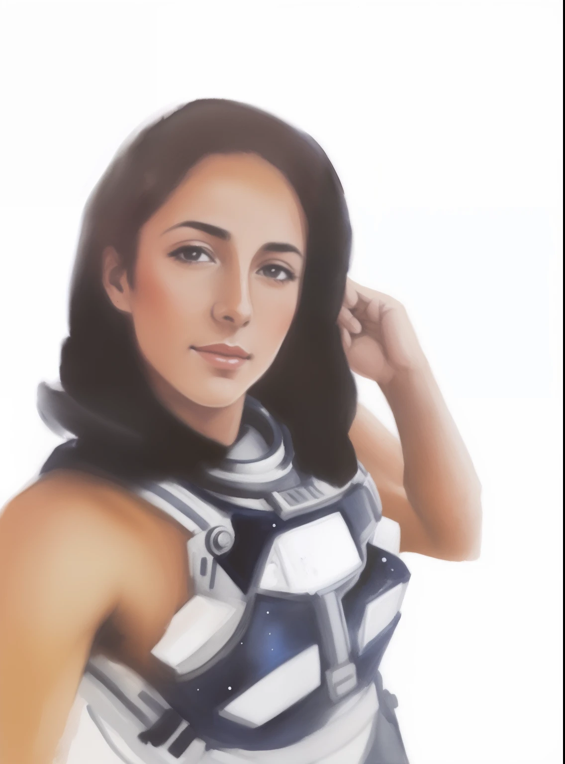 astronauta ,pintura em aquarela, fundo preto, arte digital