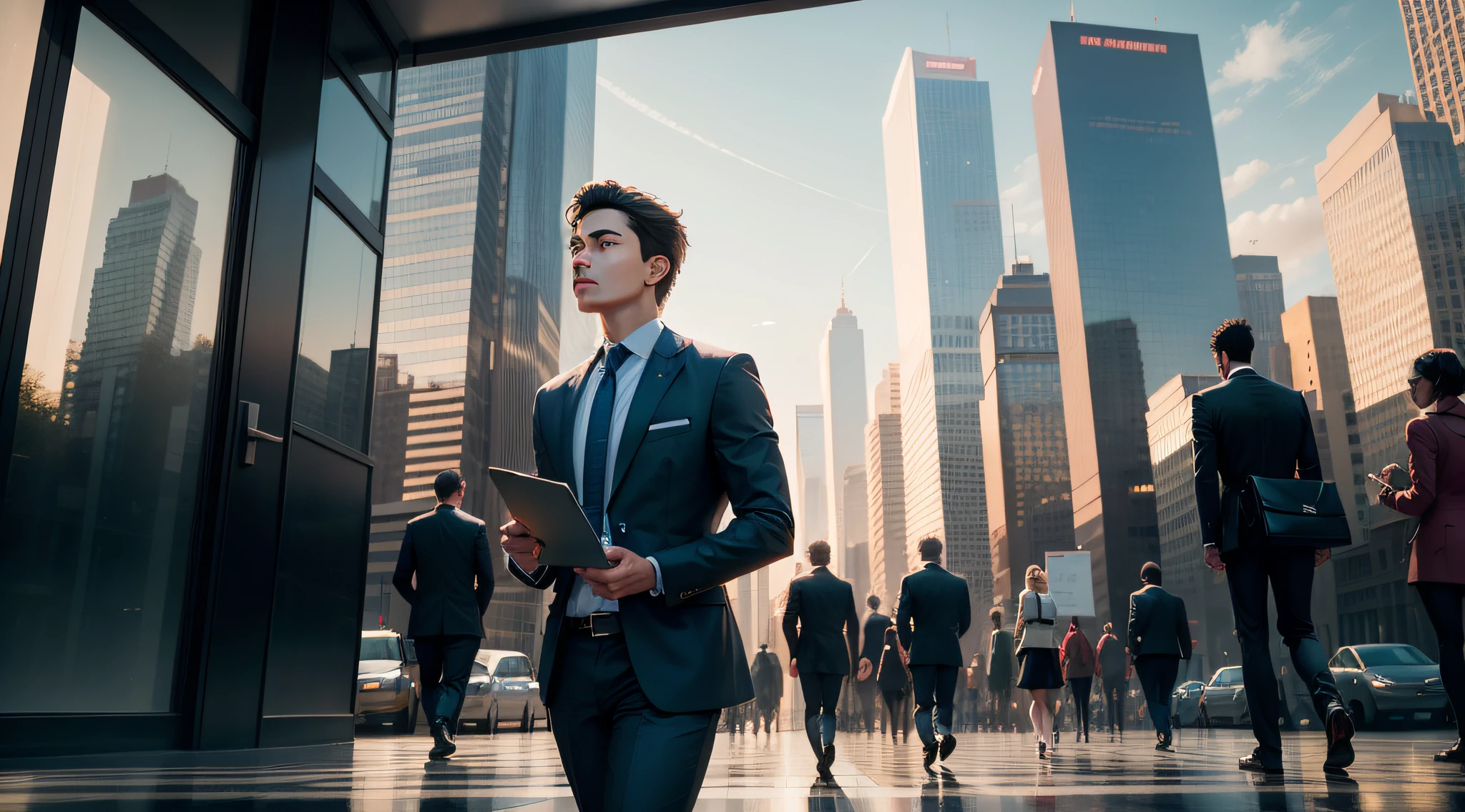 A salaryman apologizing at a business partner、factories --auto