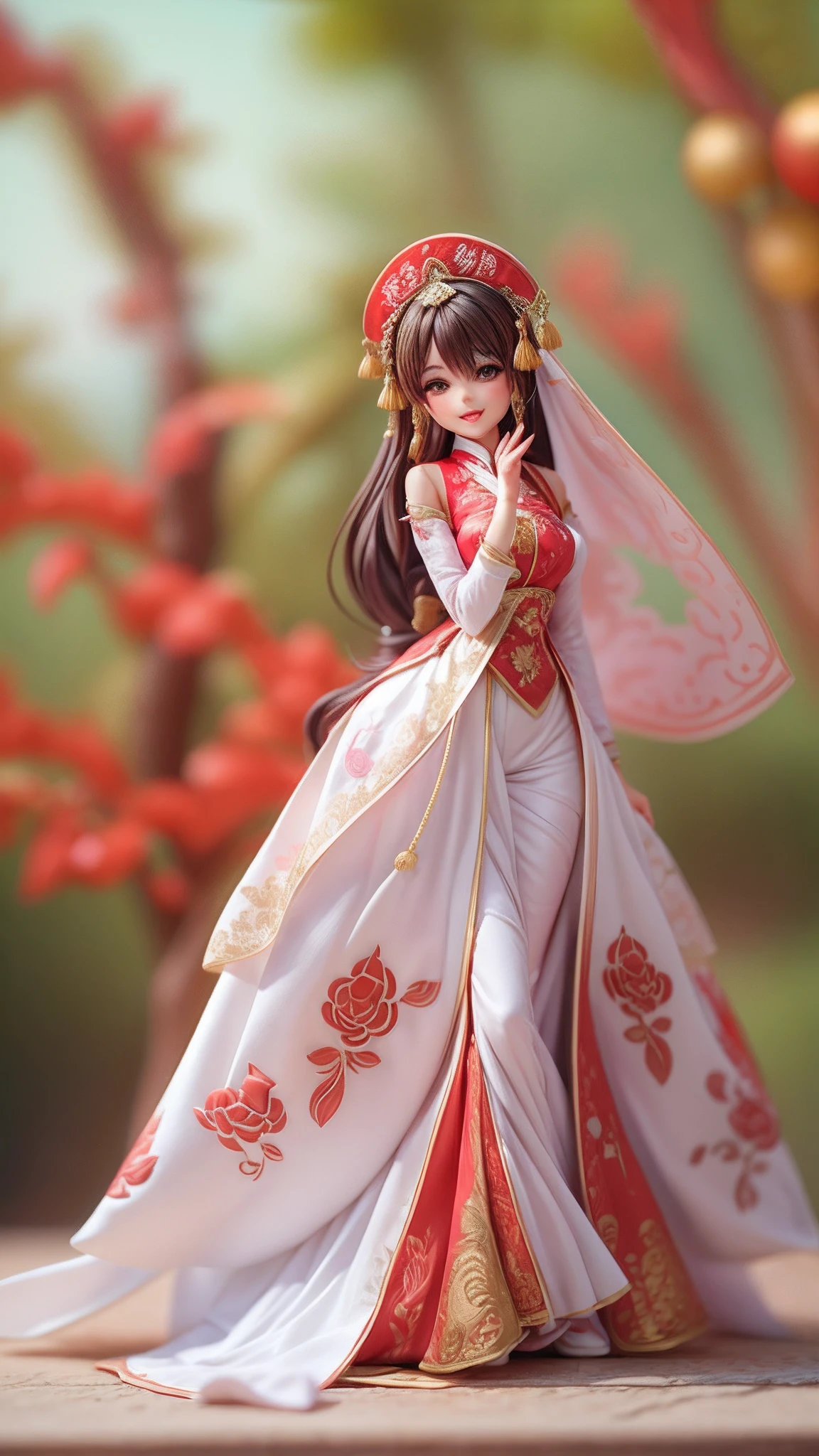 <niji-se-3d>, best quality, masterpiece, highres, 1girl,blush,(seductive smile:0.8),star-shaped pupils,china hanfu,hair ornament,necklace, jewelry,Beautiful face,upon_body, Chinese style