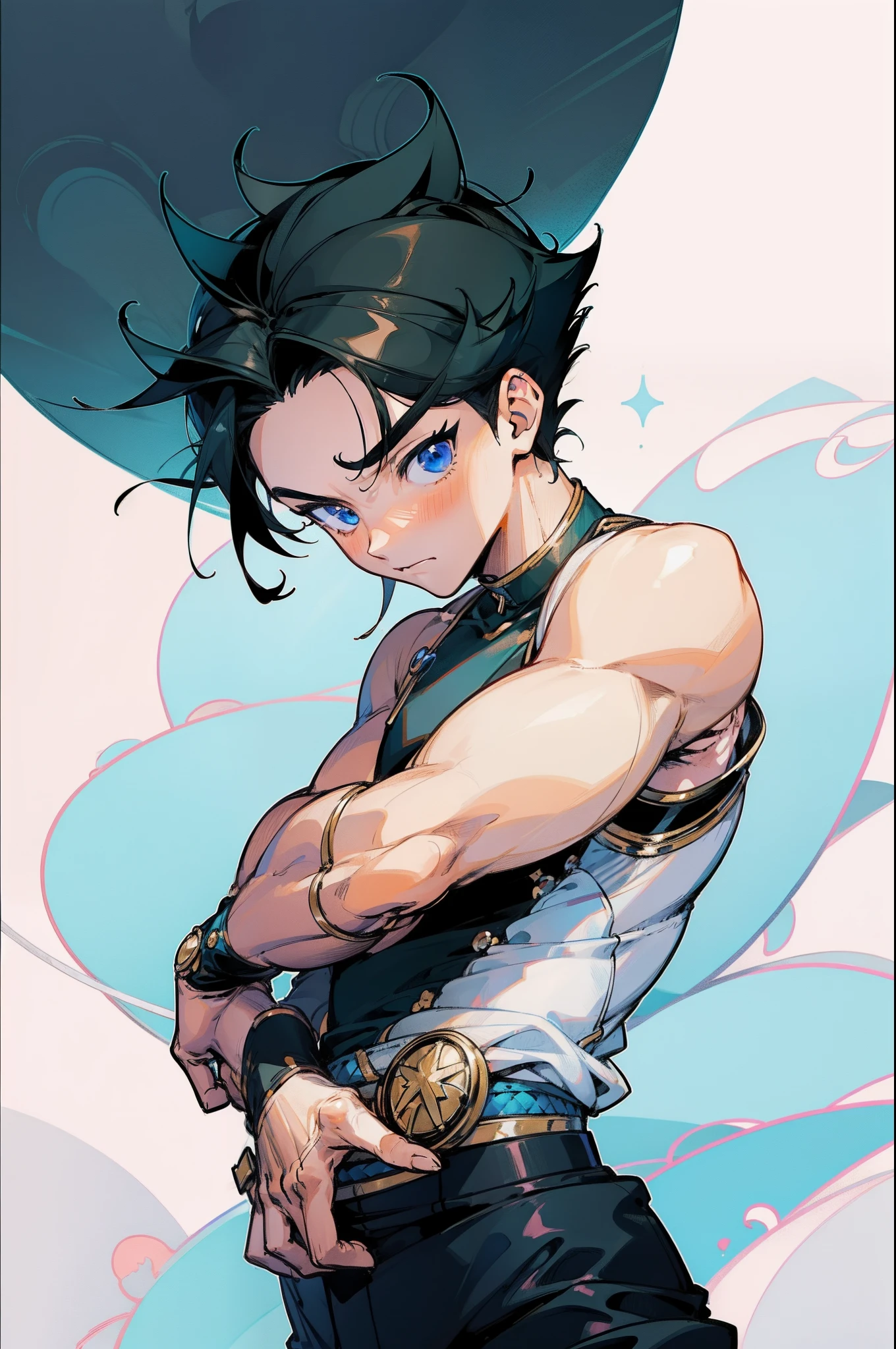 (1boy,masculino), de anime musculoso
