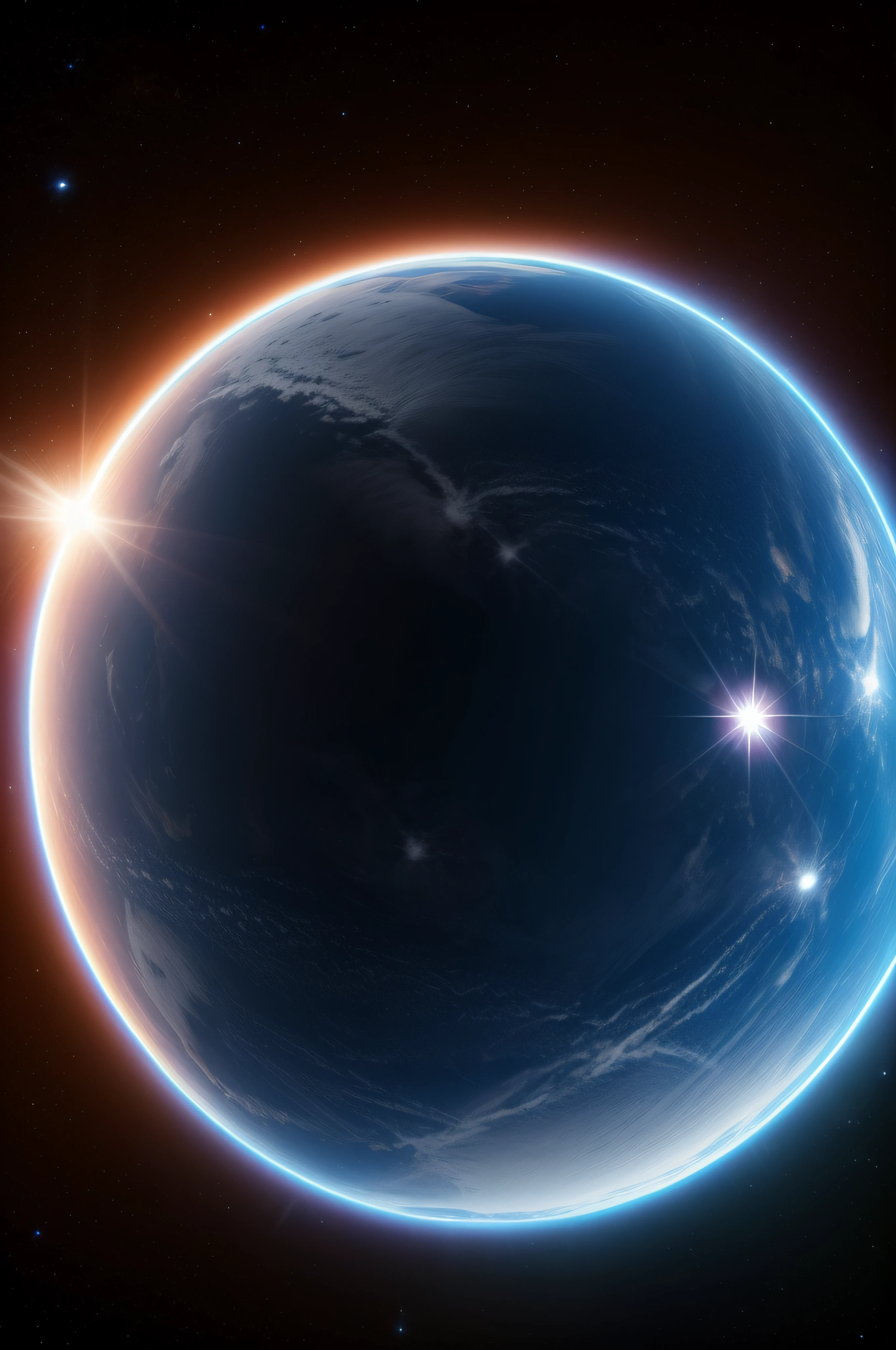 Image of a star in space , HD , Ultrarealista