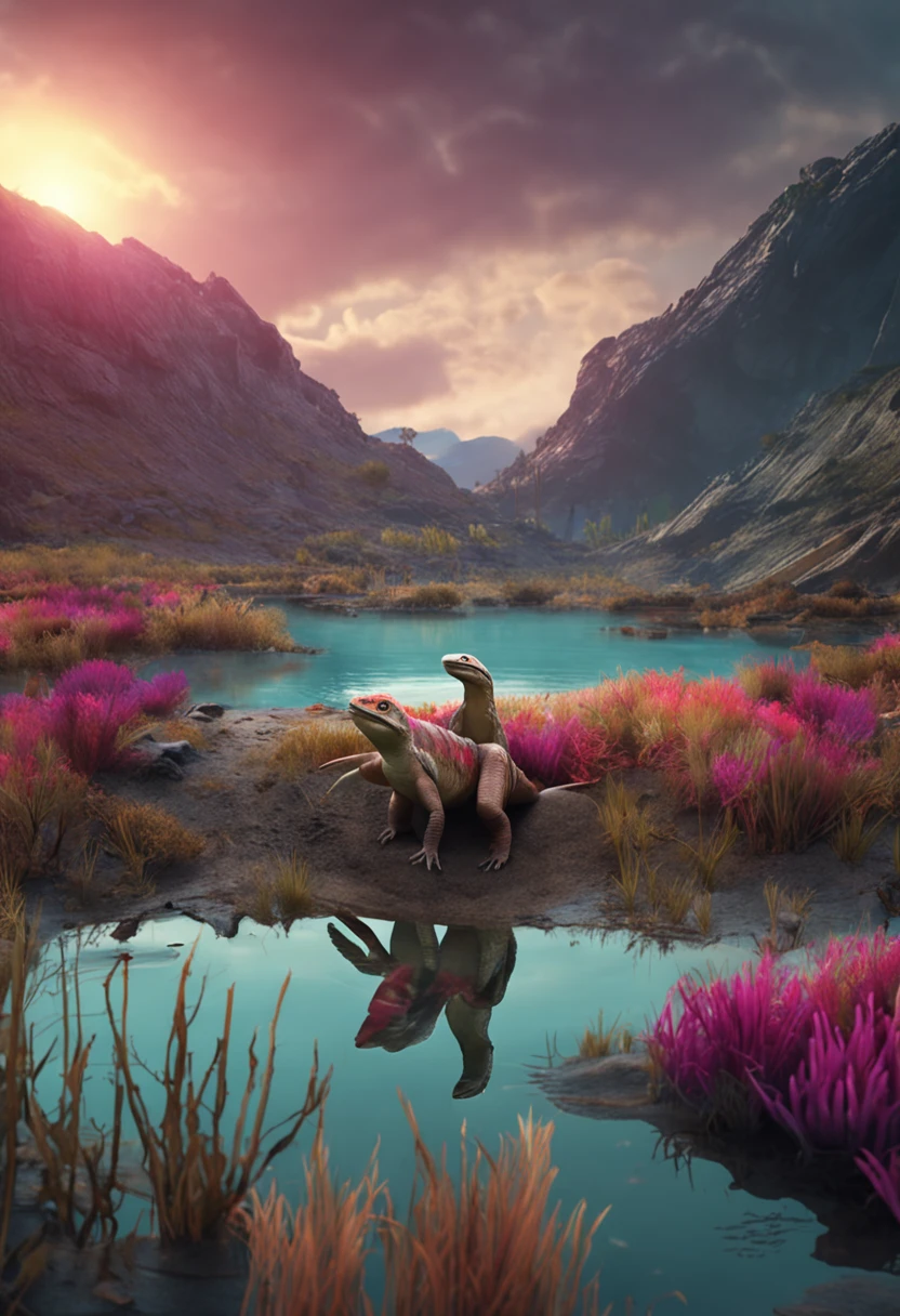The velociraptor was submerged in silt