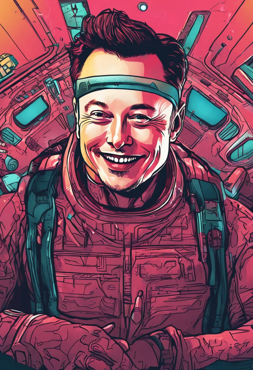 Elon Musk smiling