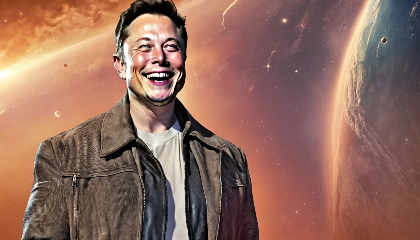 magem em destaque de Elon Musk com um sorriso inspirador