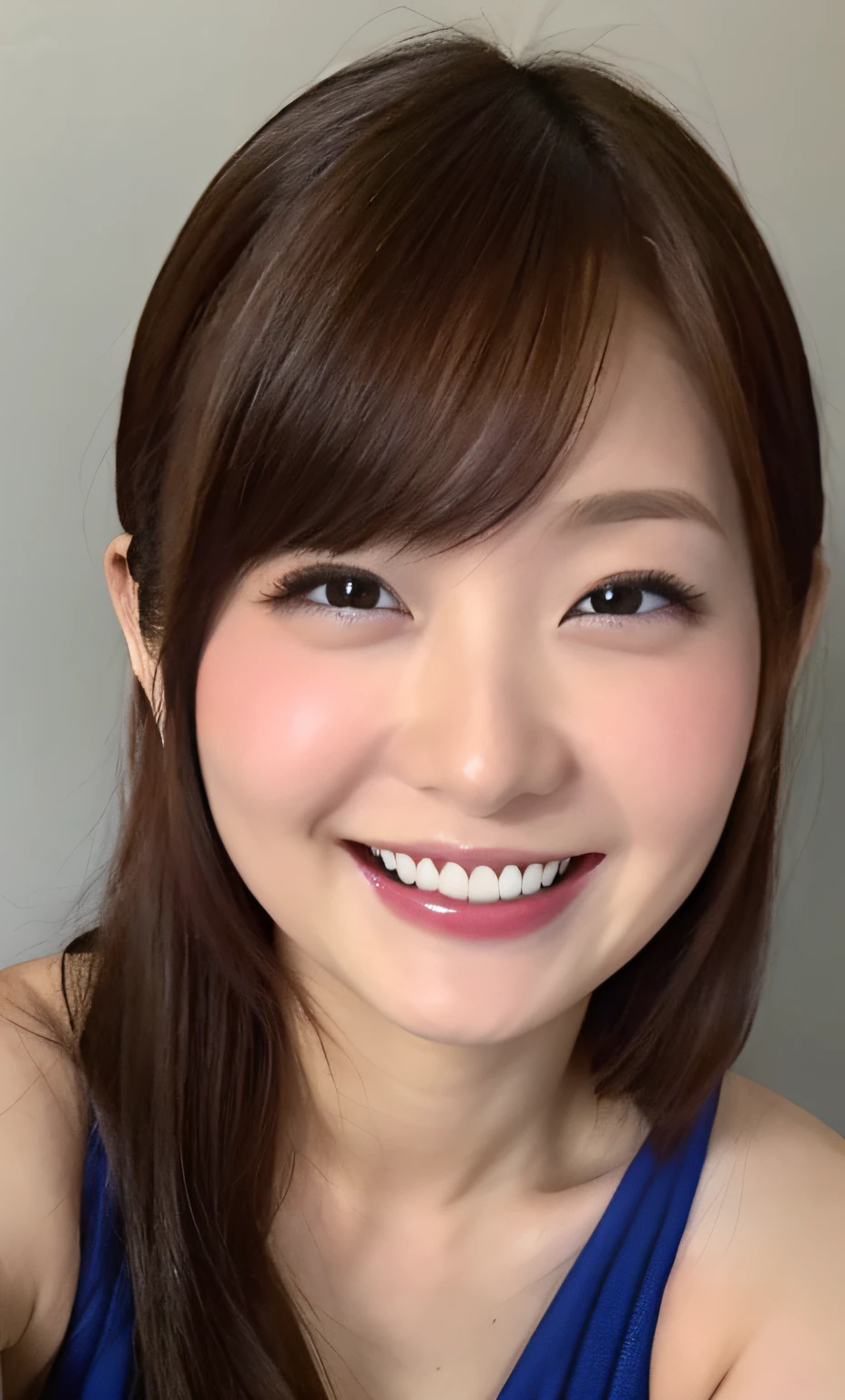 (Highest quality、8k、Award-winning works、Ultra-high resolution)、One beautiful woman、(Wearing a shiny tight swimsuit)、(blonde:1.1)、Bright color contacts、Perfect Makeup、Bright and shiny lipstick、(Very heavy makeup:1.2)、(Deep pink around the eyes:1.1)、Beautiful bright eyeshadow、Heavy makeup around the eyes、(Huge breasts:1.2)、very long wavy hair、(Romantic affection:1.1)、The best smile he had when he saw me、(Many of them emphasize the body line..:1.1)、(Strongly blurred vibrant Harajuku city background:1.1)、(Strongly blurred background:1.1)、Accurate anatomy、(Ultra-high resolutionの完璧な美しい歯:1.1)、Ultra-high definition beauty face、Ultra HD Hair、Ultra HD Shining Eyes、輝くUltra-high resolutionの美肌、Ultra-high resolutionの艶やかな唇, Very detailed, Nose and mouth,Face Focus, Extreme close up of face,Glossy lips with visible lip wrinkles,Perfect Lips

