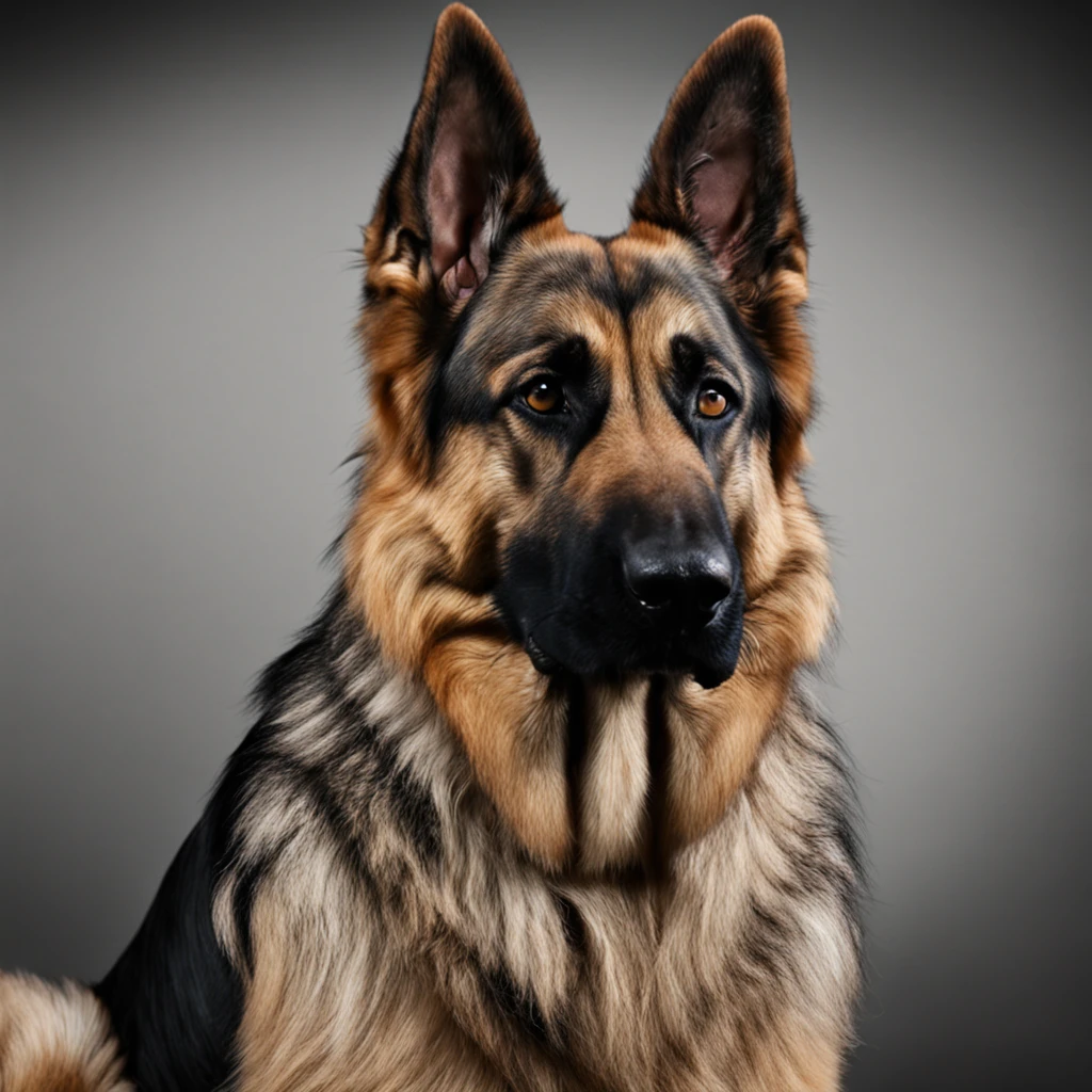 (((Create a masterpiece of a German shepherd))) com fundo preto, profesional lighting, 8k