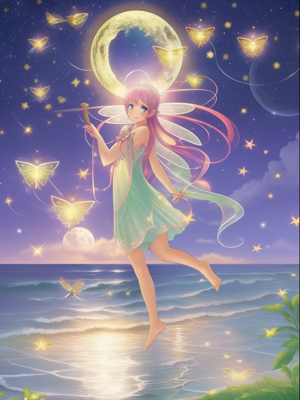 Shining Fairy、Shining fireflies、moon shining、Shining sea