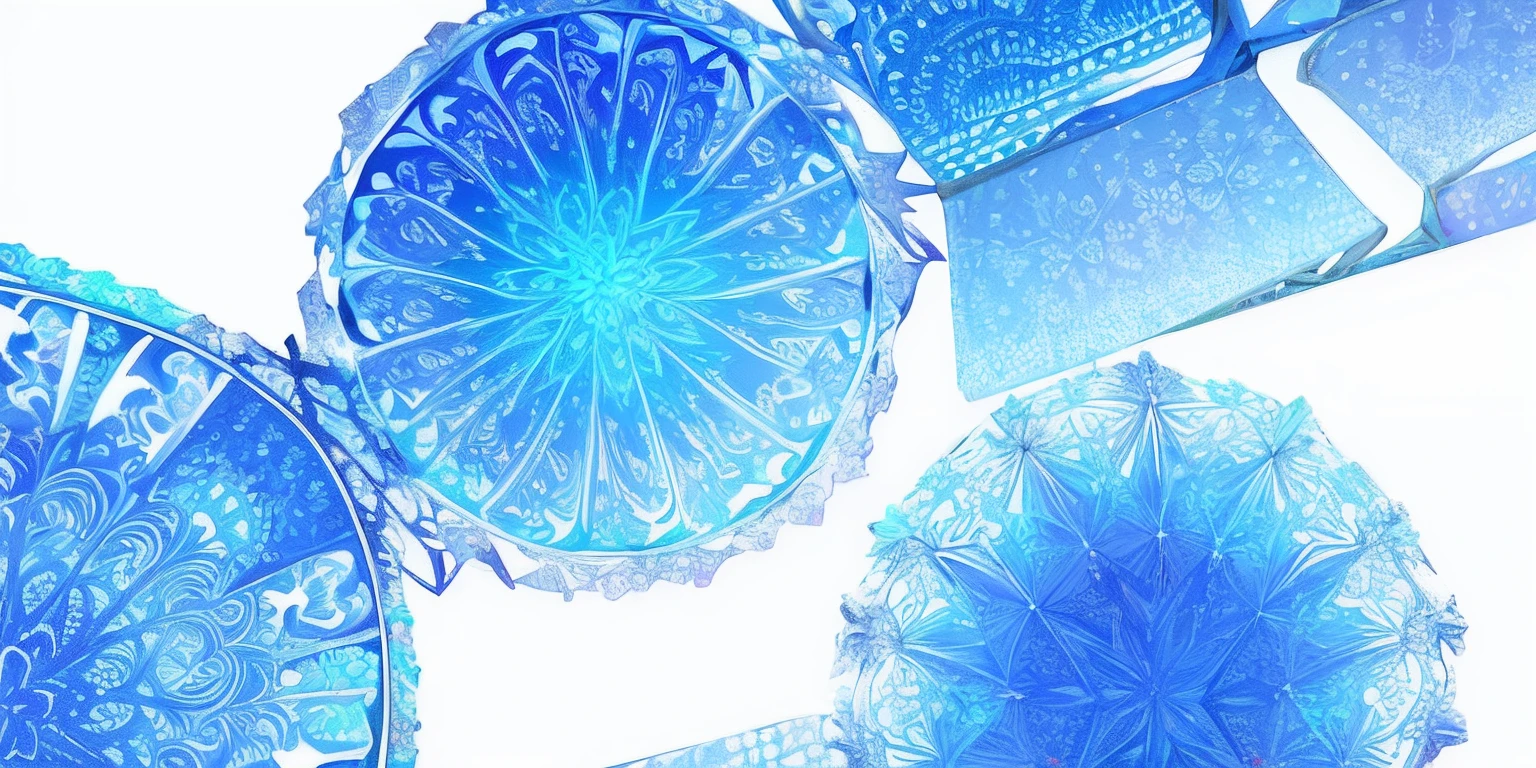 Fractal lighting, white background