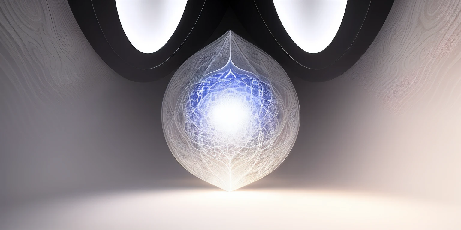 Fractal lighting, white background