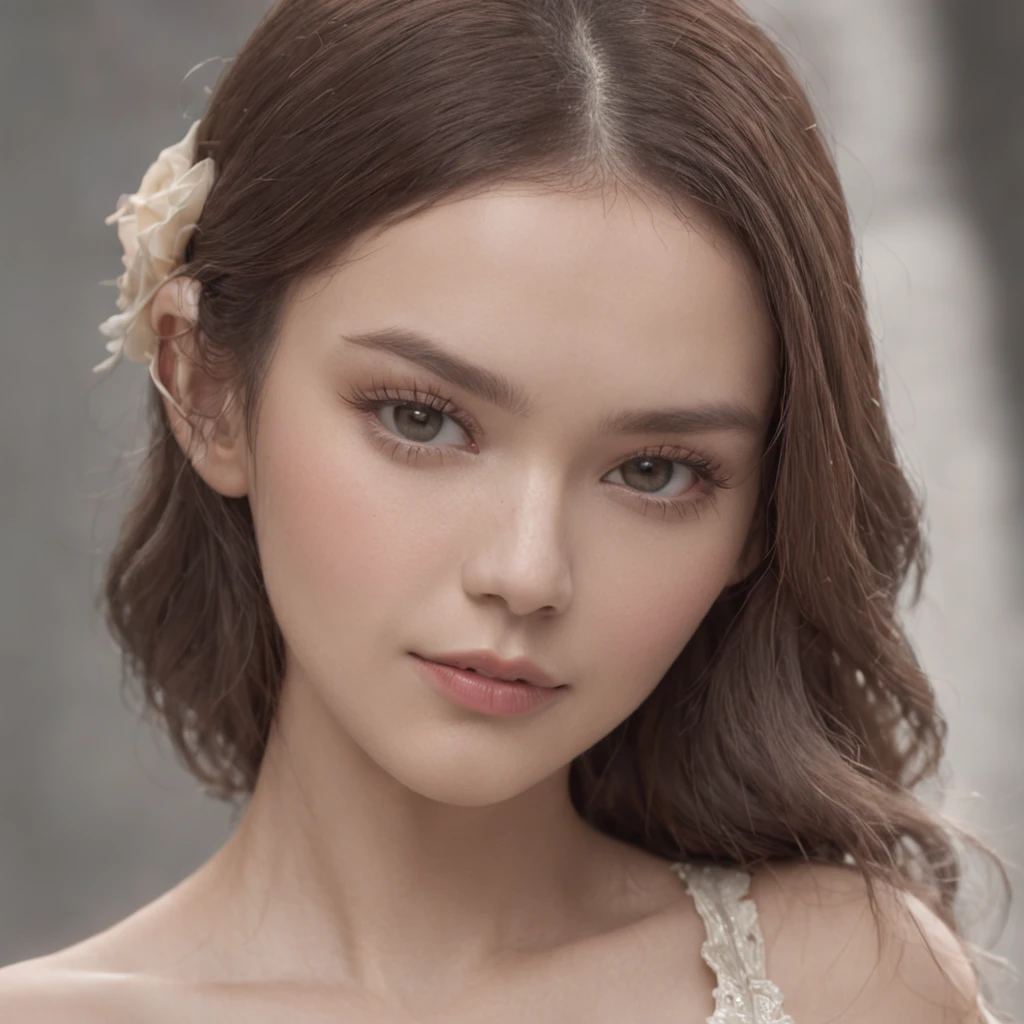 Top Quality, masterpiece, in 8k resolution, Focus Emphasis, Perfect Body Beauty, Hip accent, Cool hairstyles, Dark street atmosphere, highly detailed face and skin textures, s whole body, Fair eyes, Double eyelidd, white skinned, long hair, Round face, half-body photo